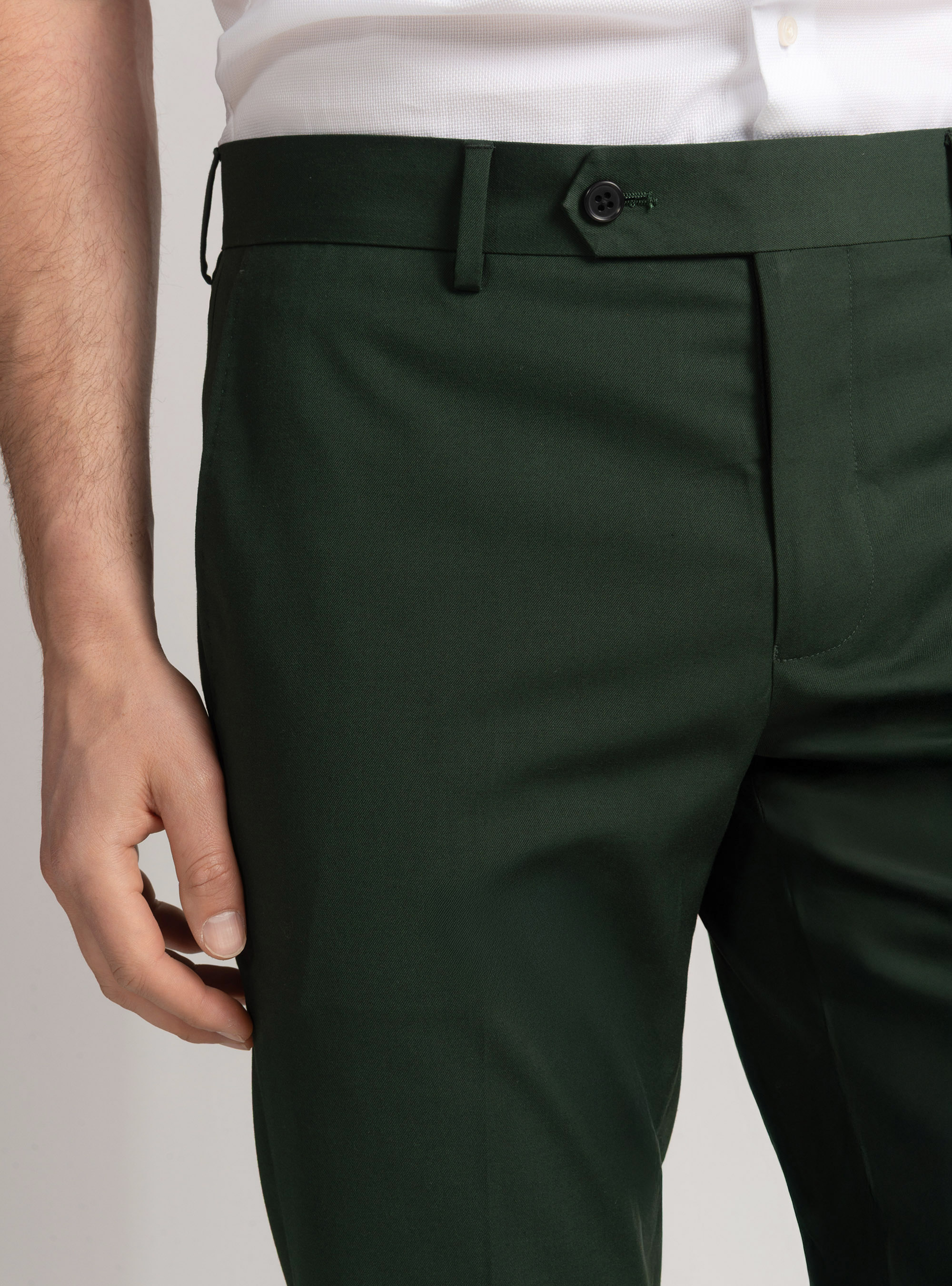 Slim-fit suit trousers, GREEN