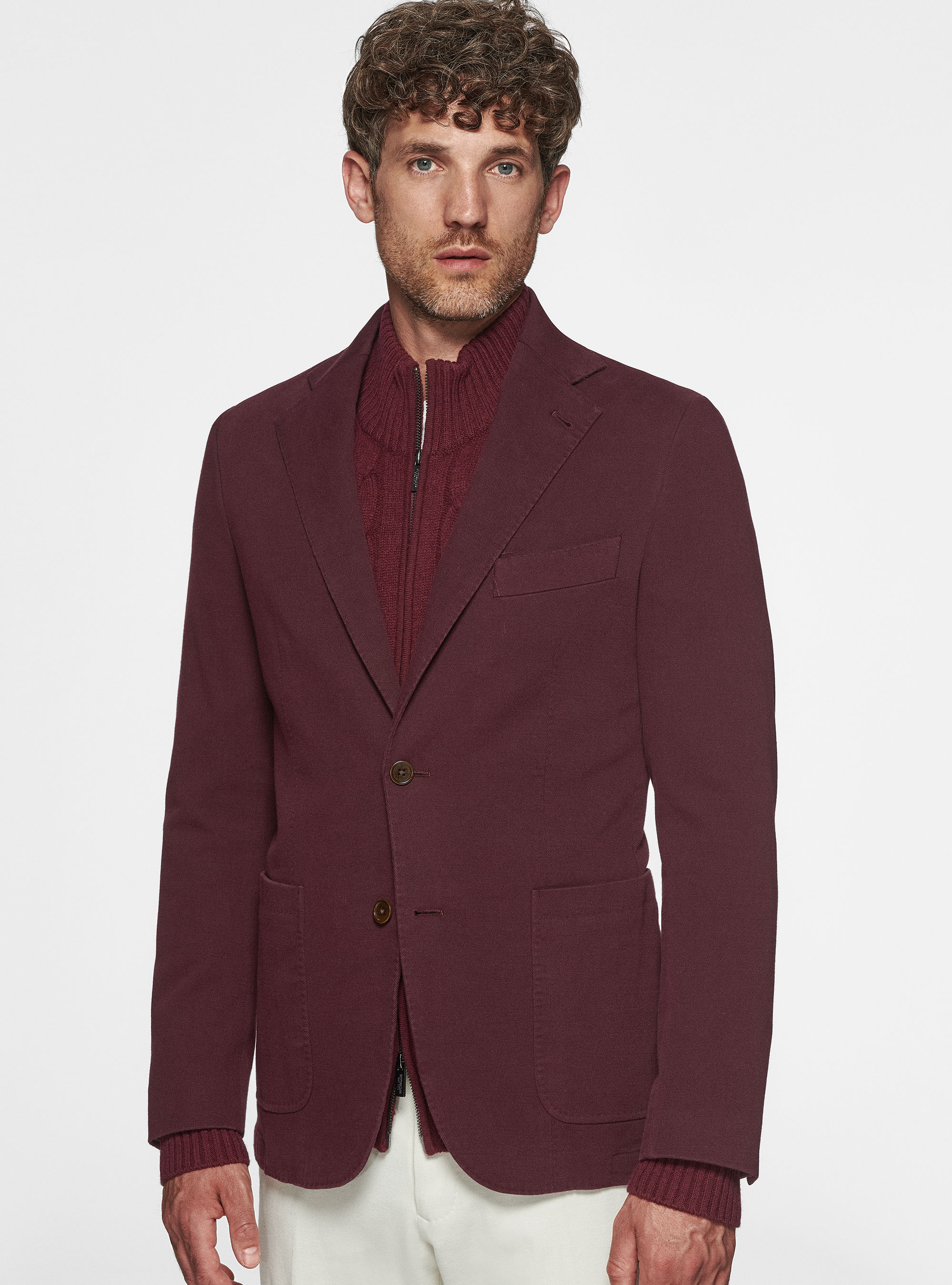 Giacca in cotone cashmere, VINACCIA 0401C