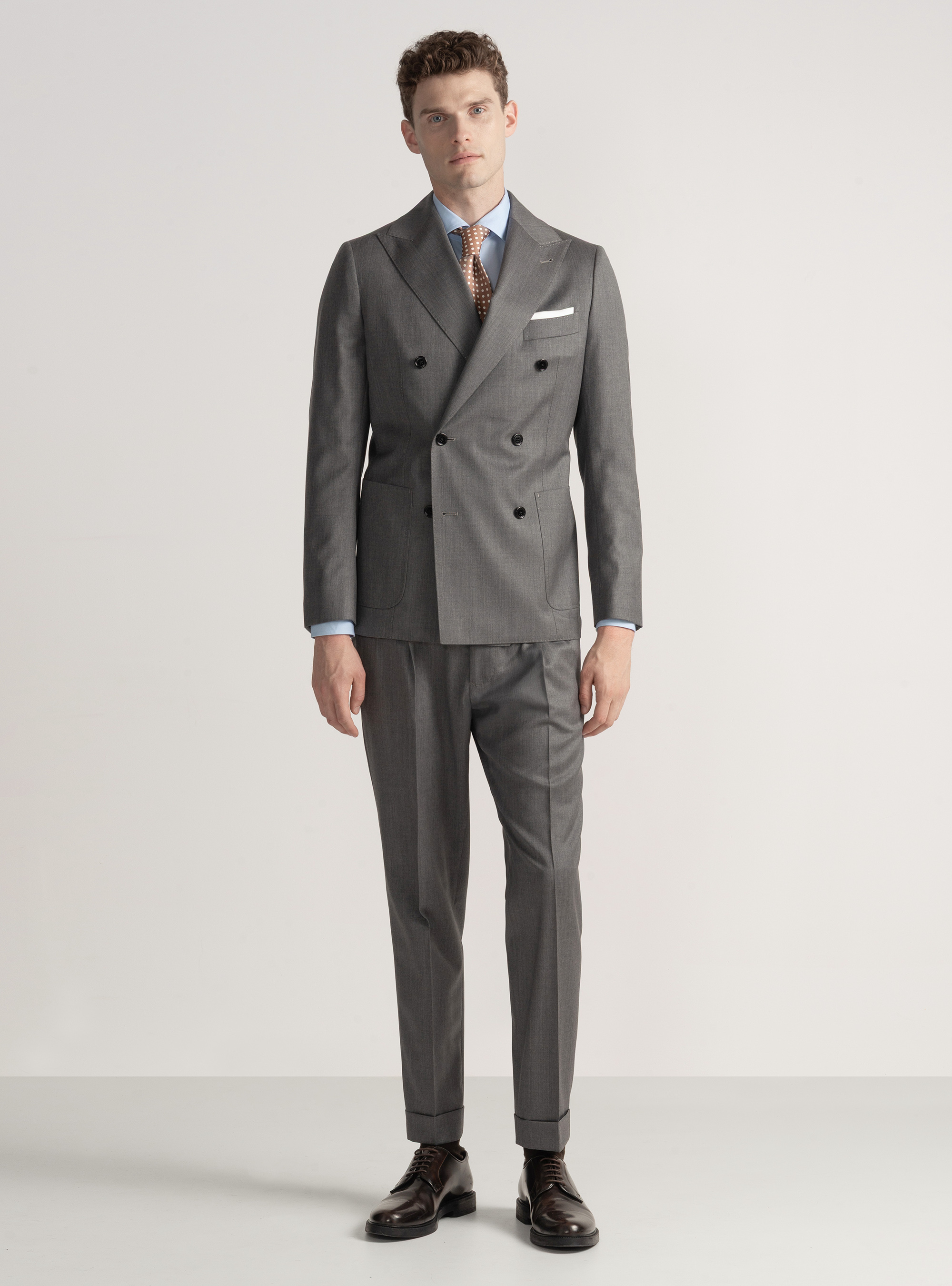 Giacca per abito in lana Reda superfine 110's, GRIGIO CHIARO