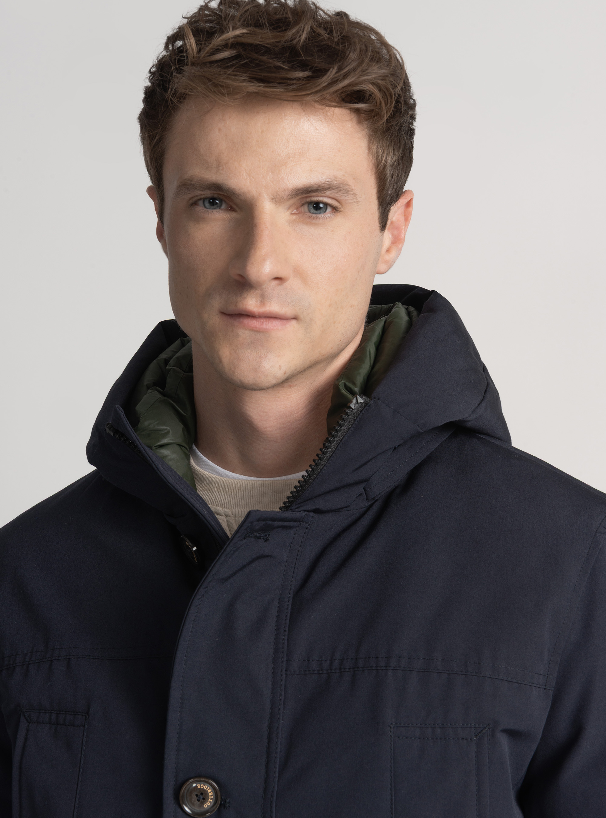 Parka matelass&eacute; &agrave; capuche, BLEU MARINE