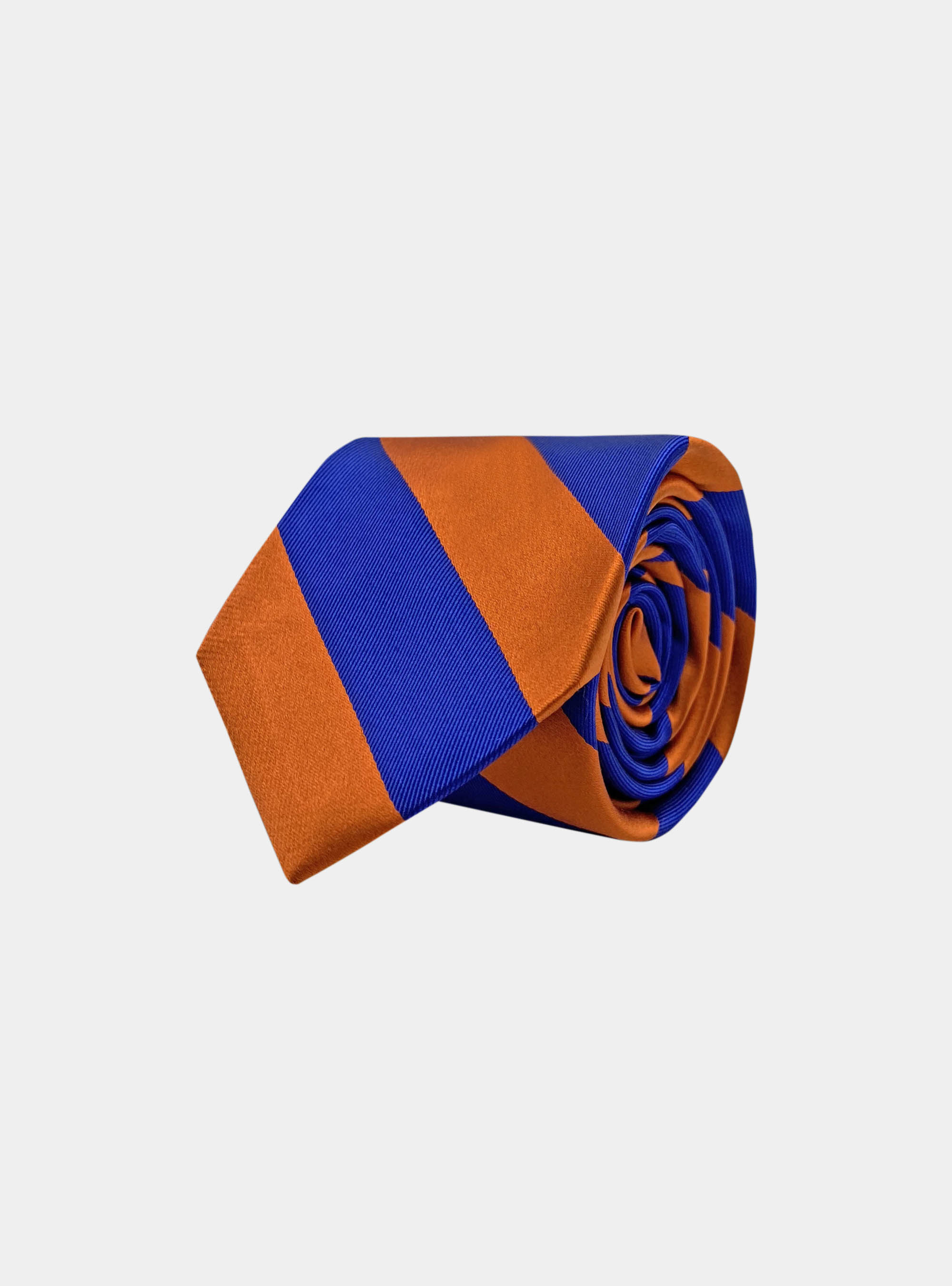 Cravatta regimental in seta, ARANCIONE 0358C