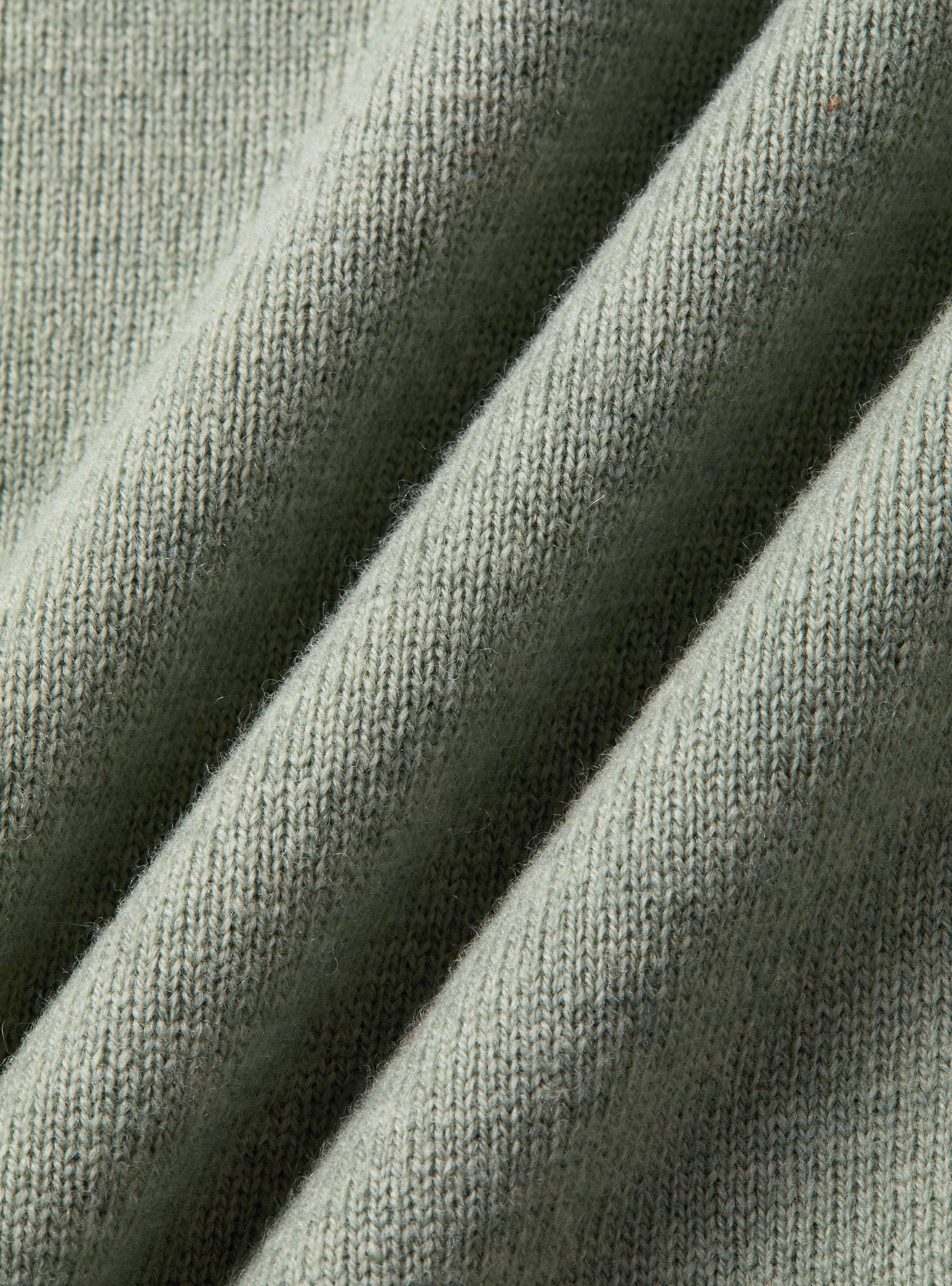 Rundhals-Pullover aus Lambswool und Kaschmir, VERDE GIADA 0655C