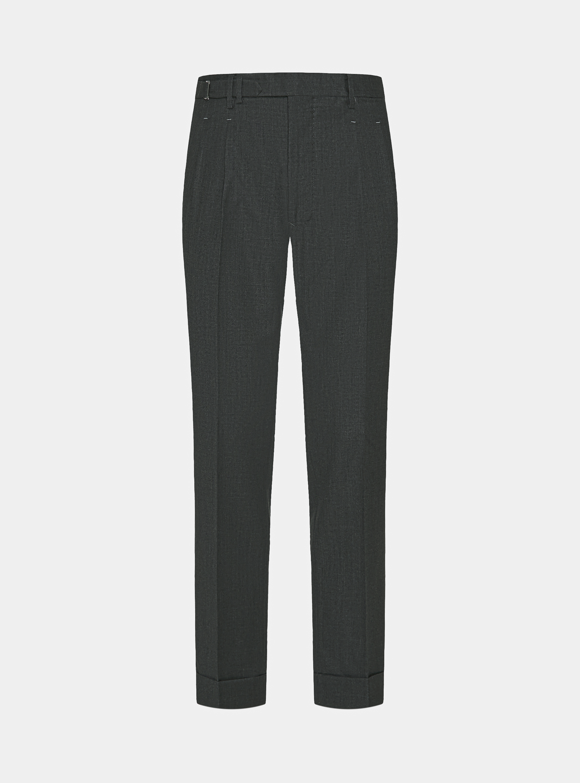 Vitale Barberis Canonico wool pleat trousers, ASPHALT GREY