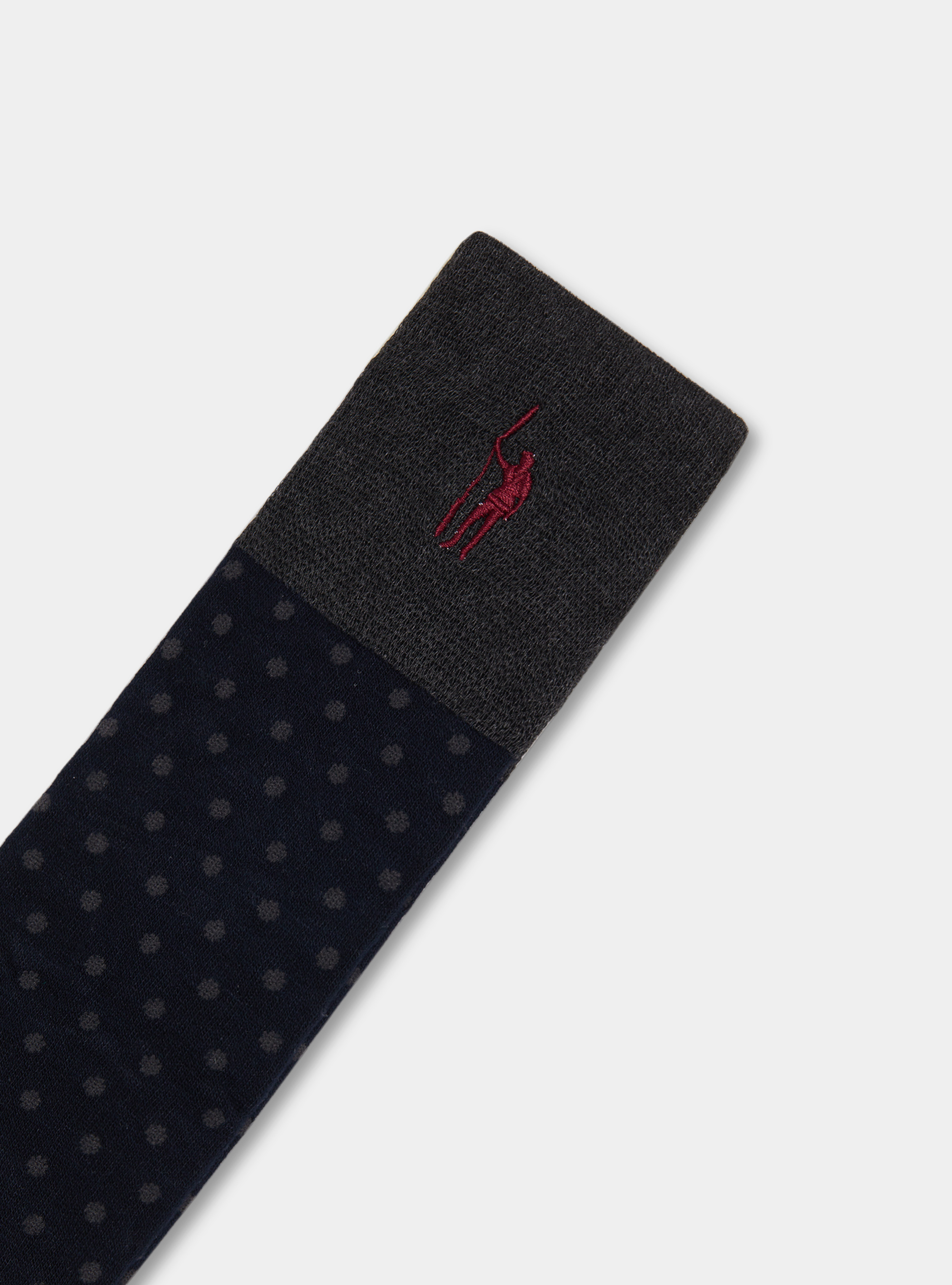 Calze lunghe a pois e righe, BLU NAVY