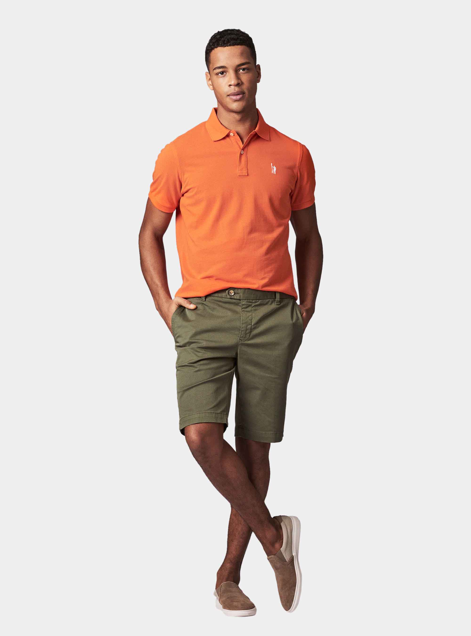 Basic piquet polo, ORANGE
