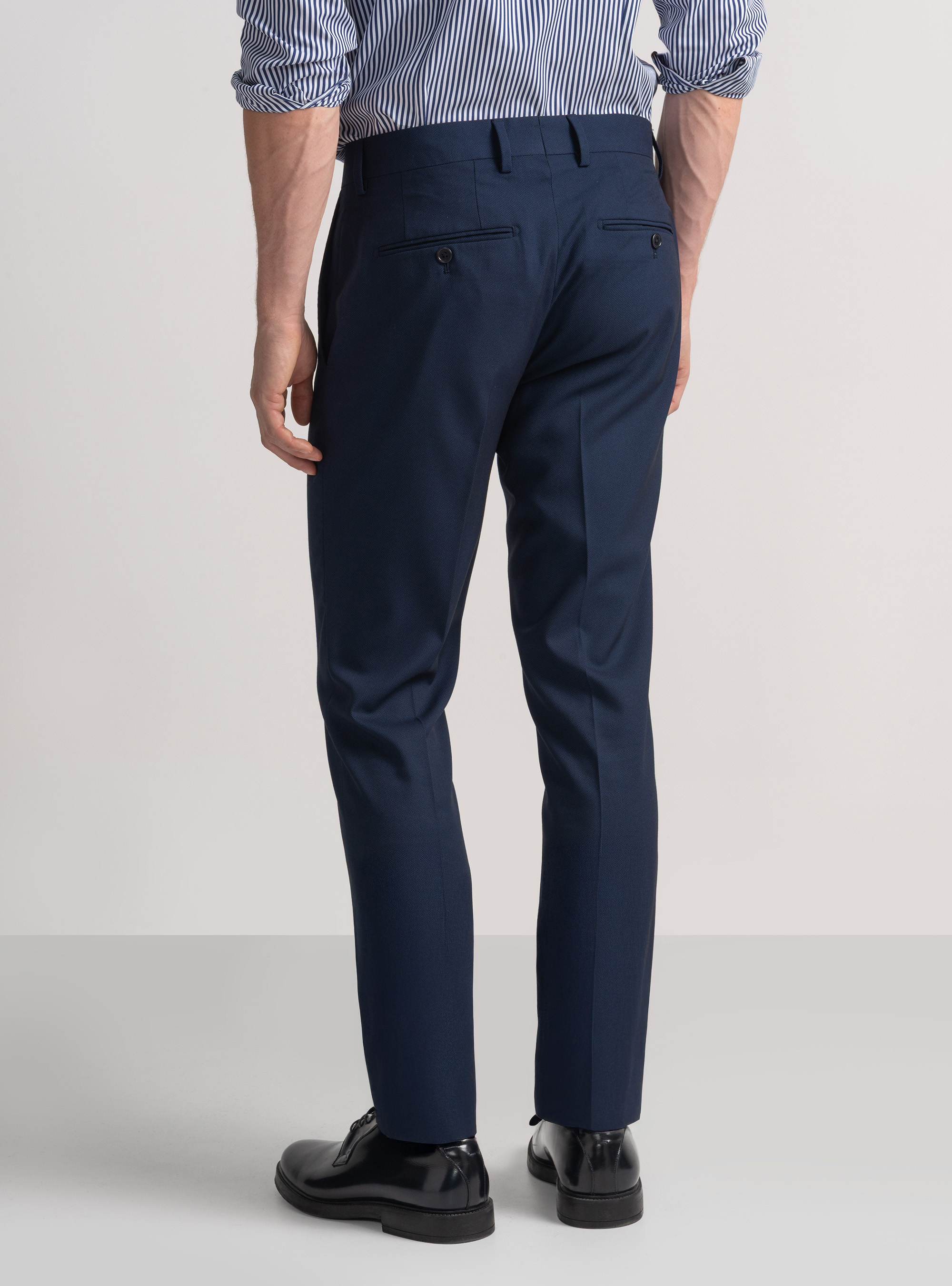 Pantaloni per abito occhio di pernice, BLU NAVY