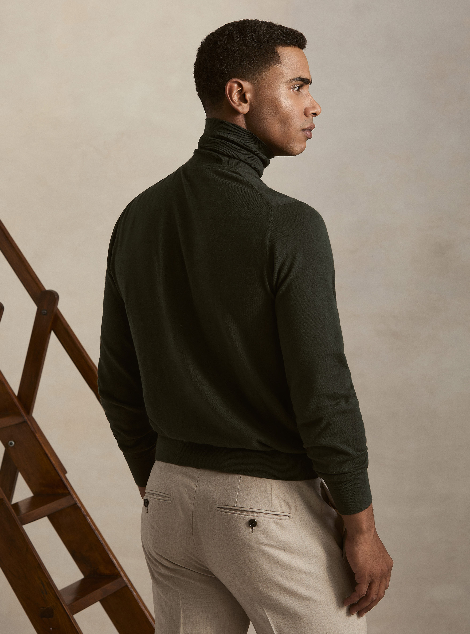 Dolcevita in cotone e cashmere, MILITARE 0609C