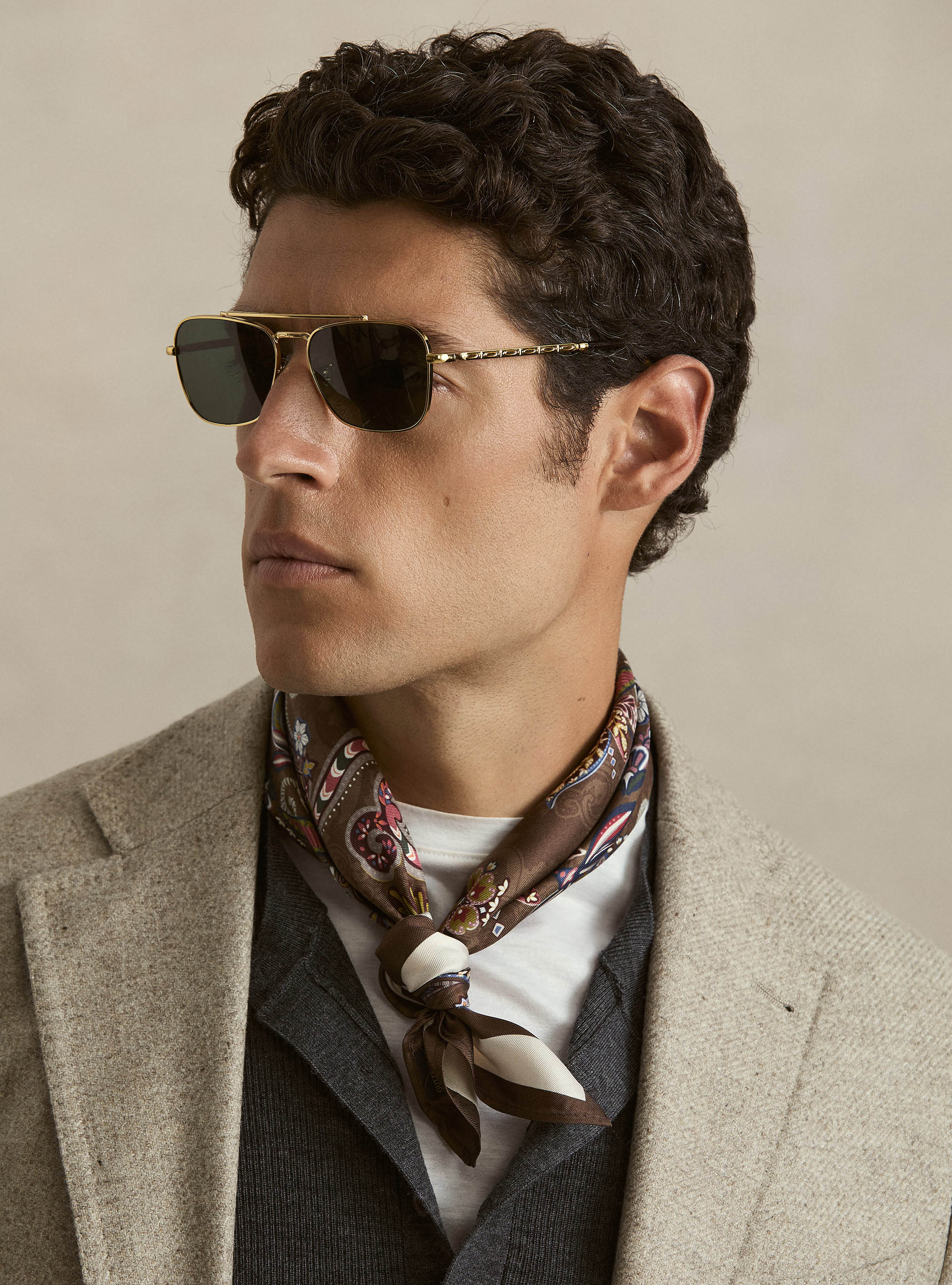 Wool and Cashmere Blazer Lanificio di Pray, SAND