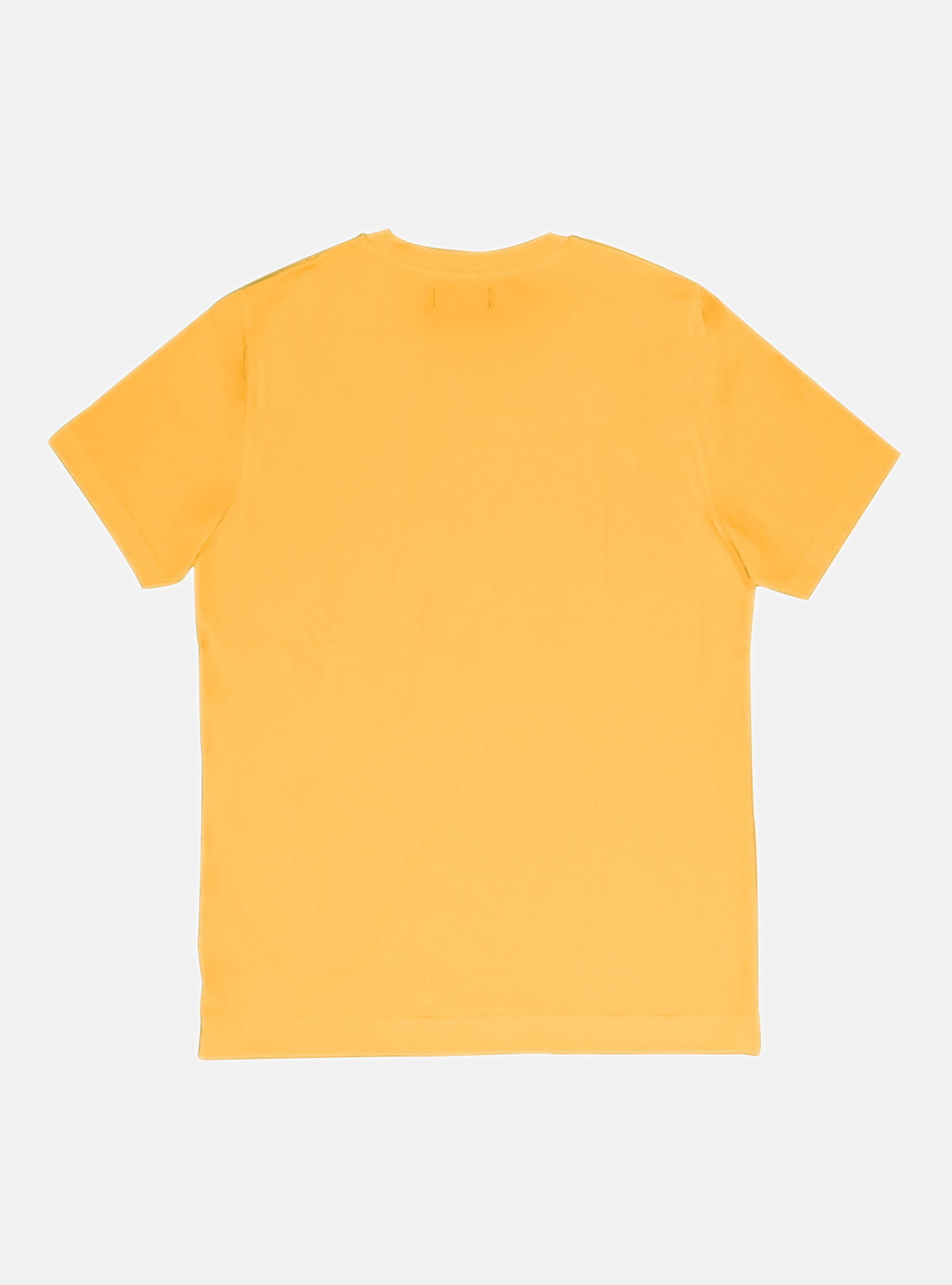 Camiseta de media manga de algod&oacute;n, AMARILO