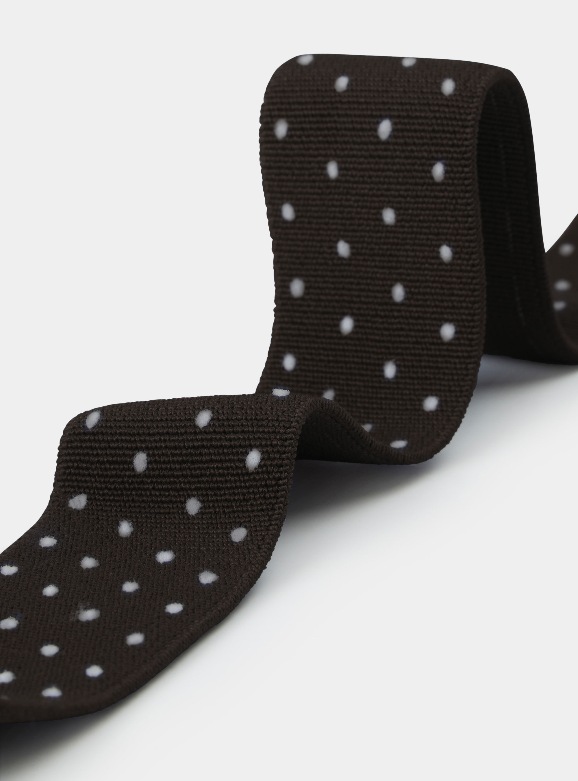 Micro polka dot braces, BROWN