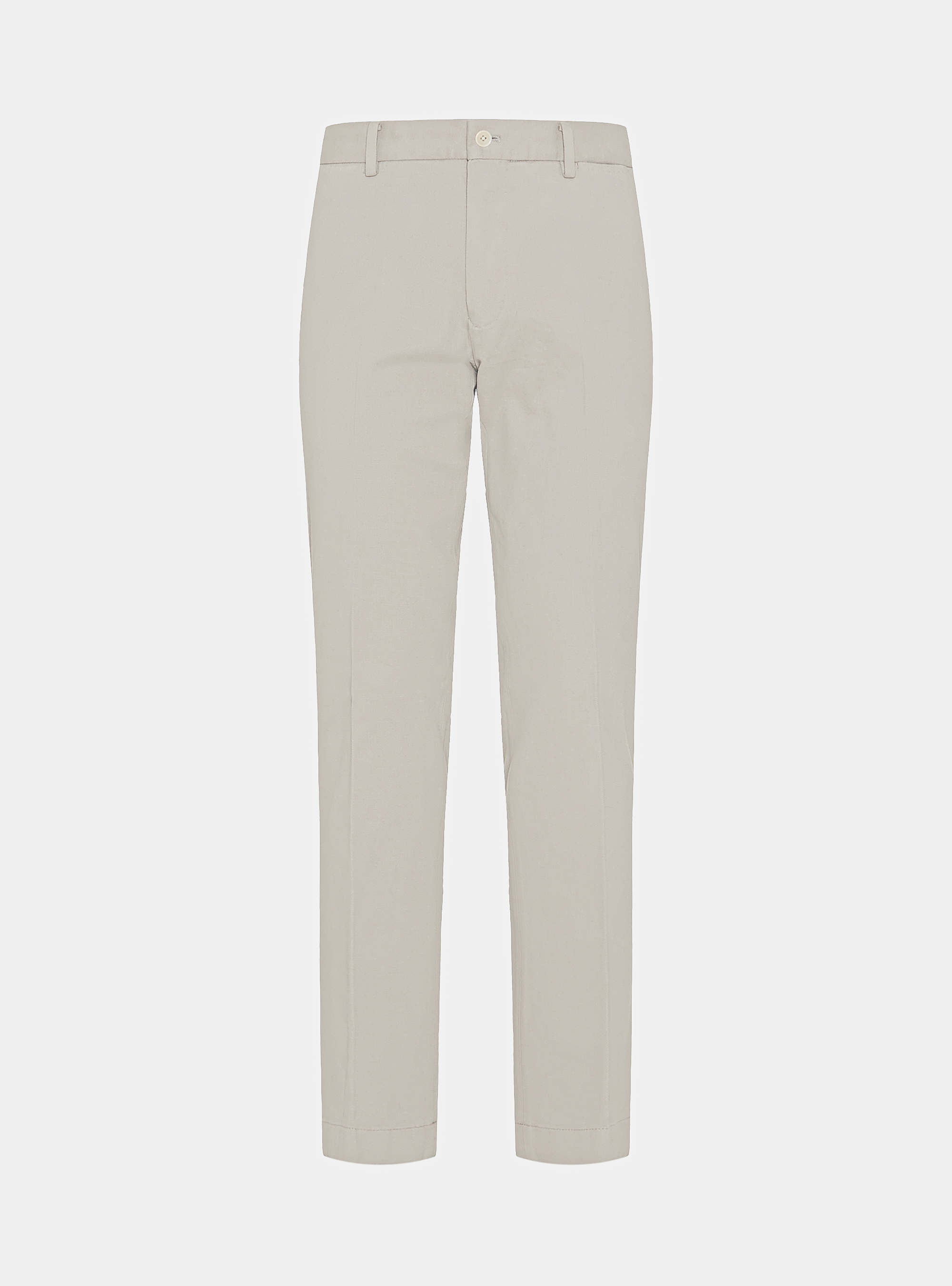 Pantal&oacute;n de sarga de algod&oacute;n y cachemira, CRUDO