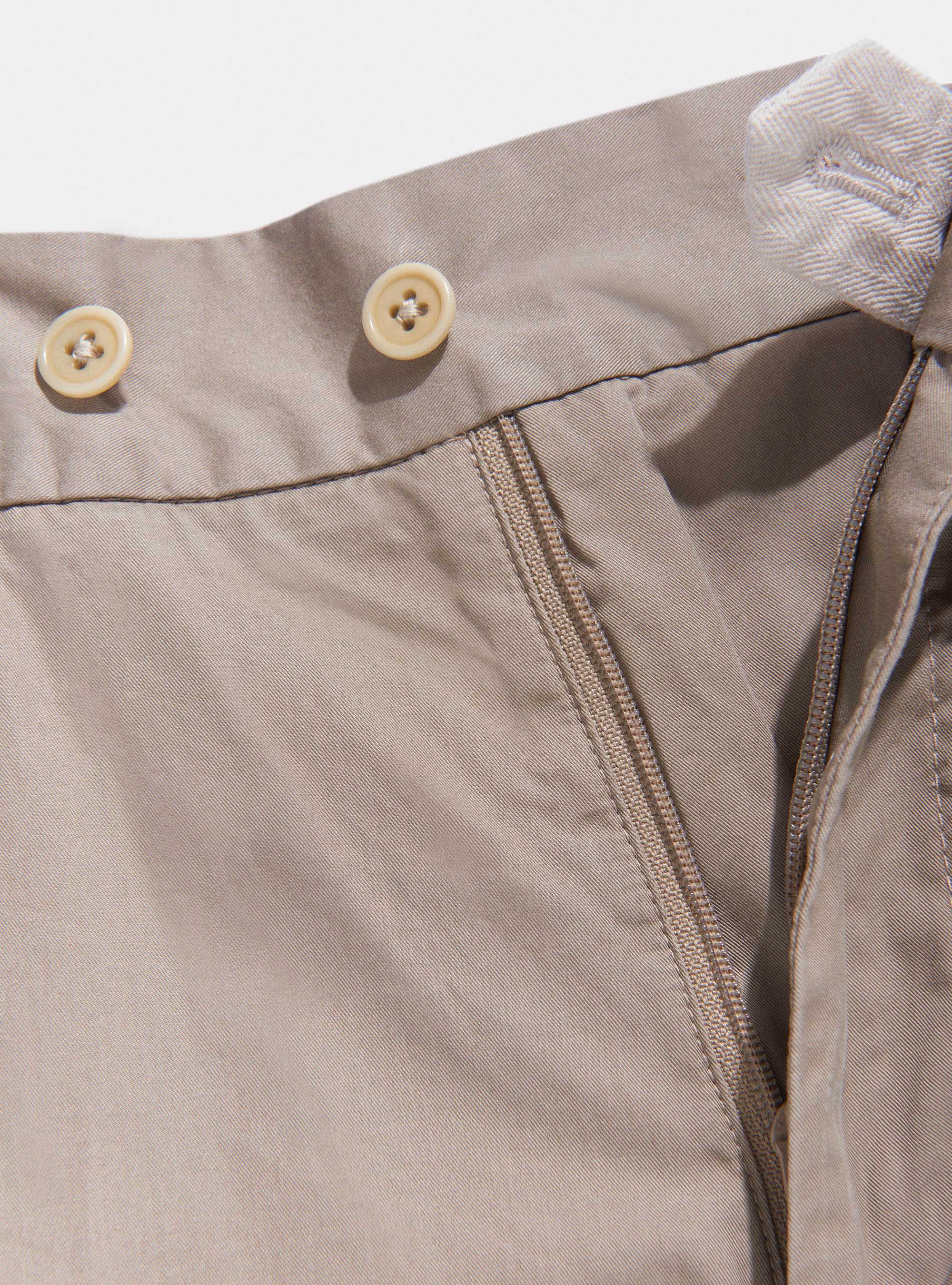 Bermudas de sarga de algod&oacute;n, BARRO