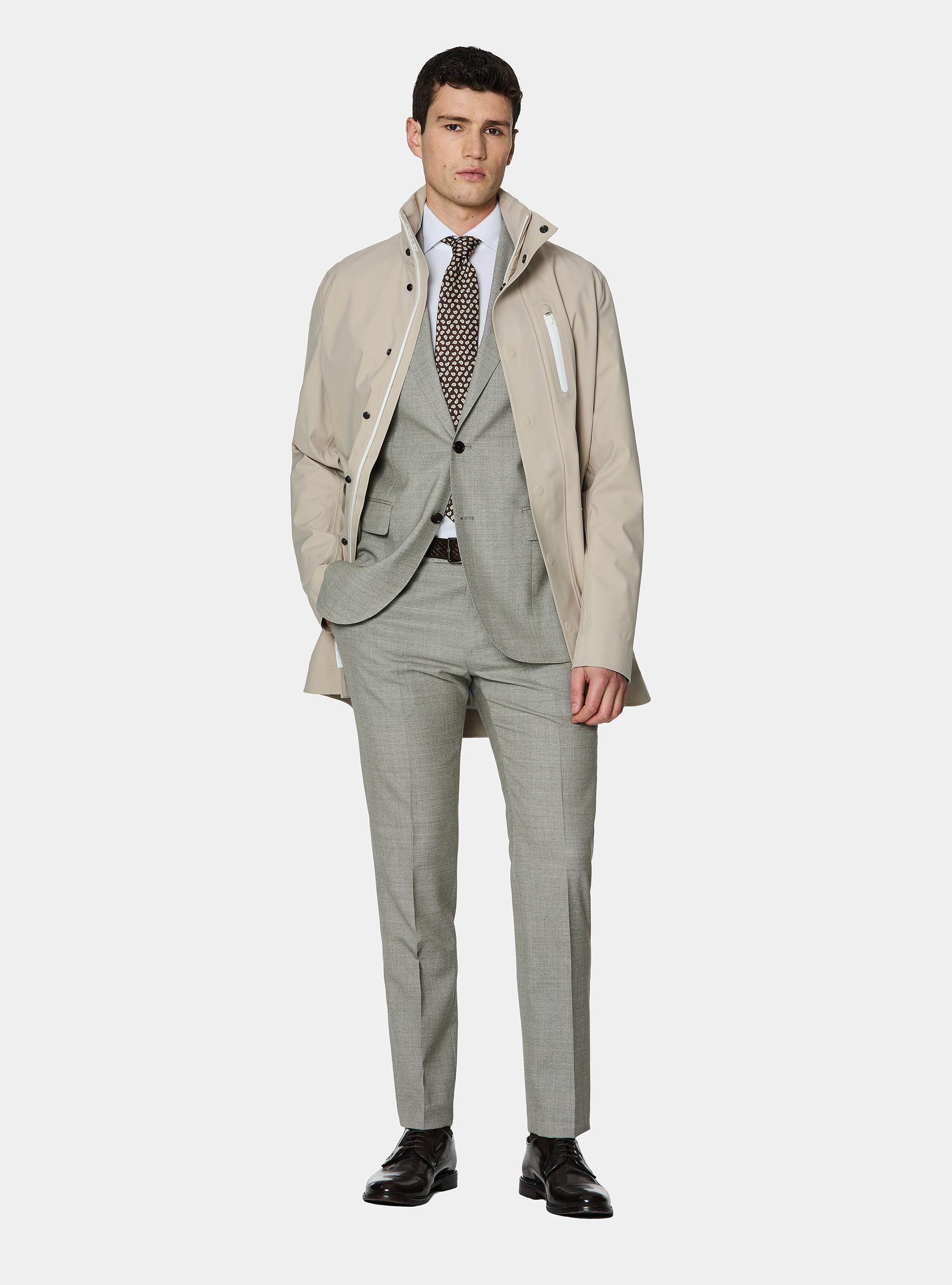 Blouson long GT01 en tissu technique, &Atilde; CRU
