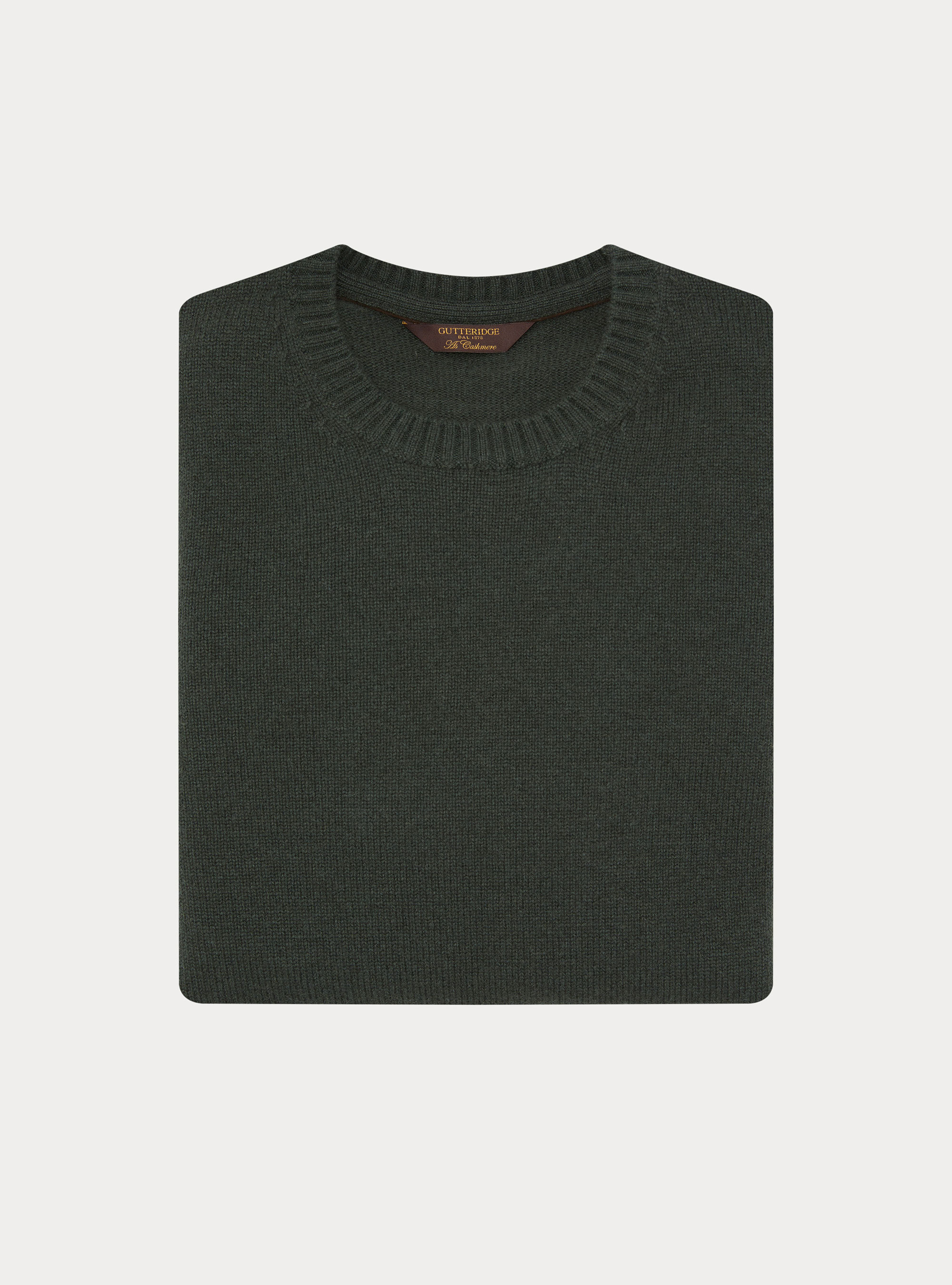 Maglia girocollo in misto lana e cashmere, MILITARE 0609C