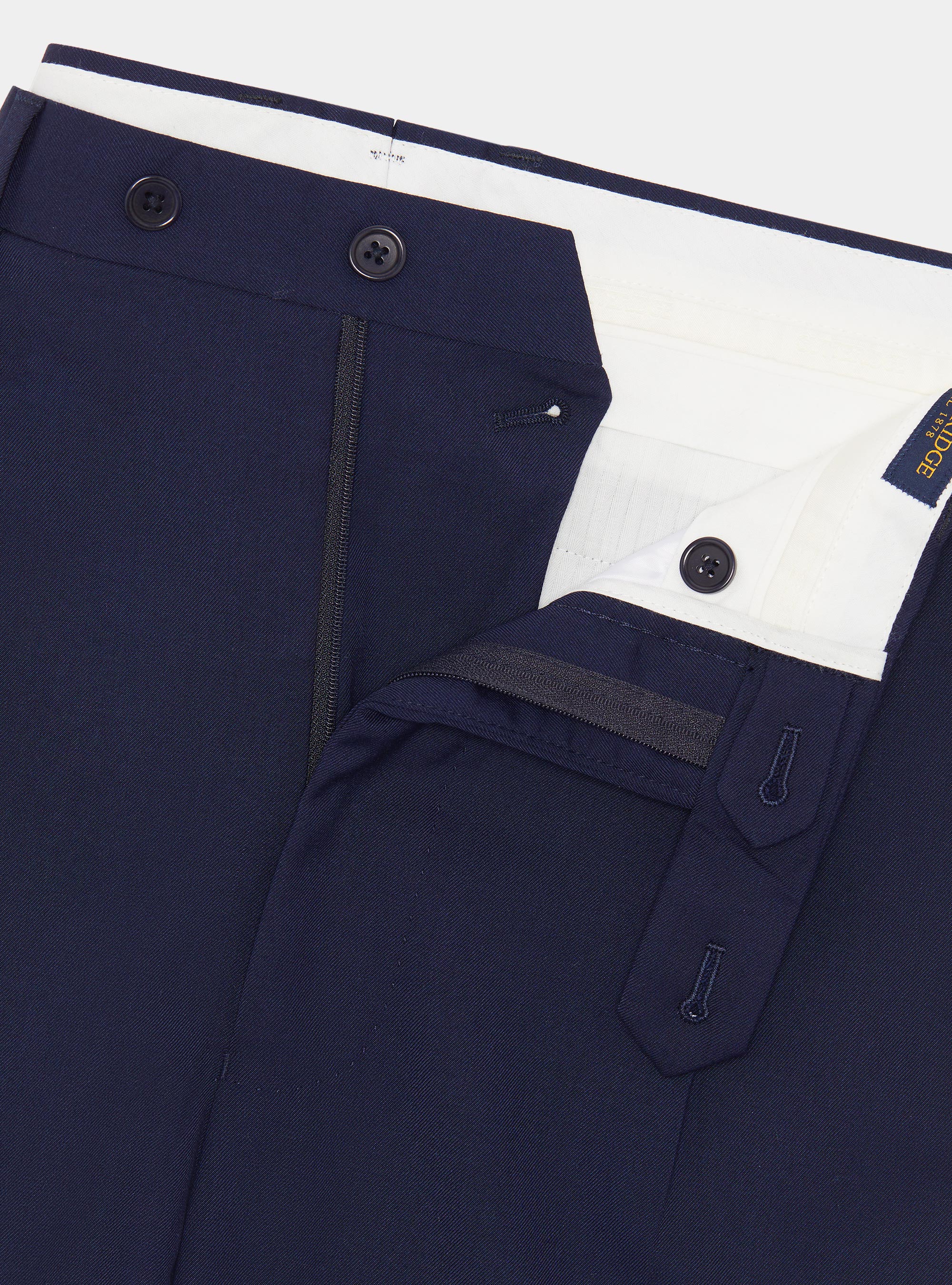 Pantalon classique &agrave; pinces, BLEU MARINE