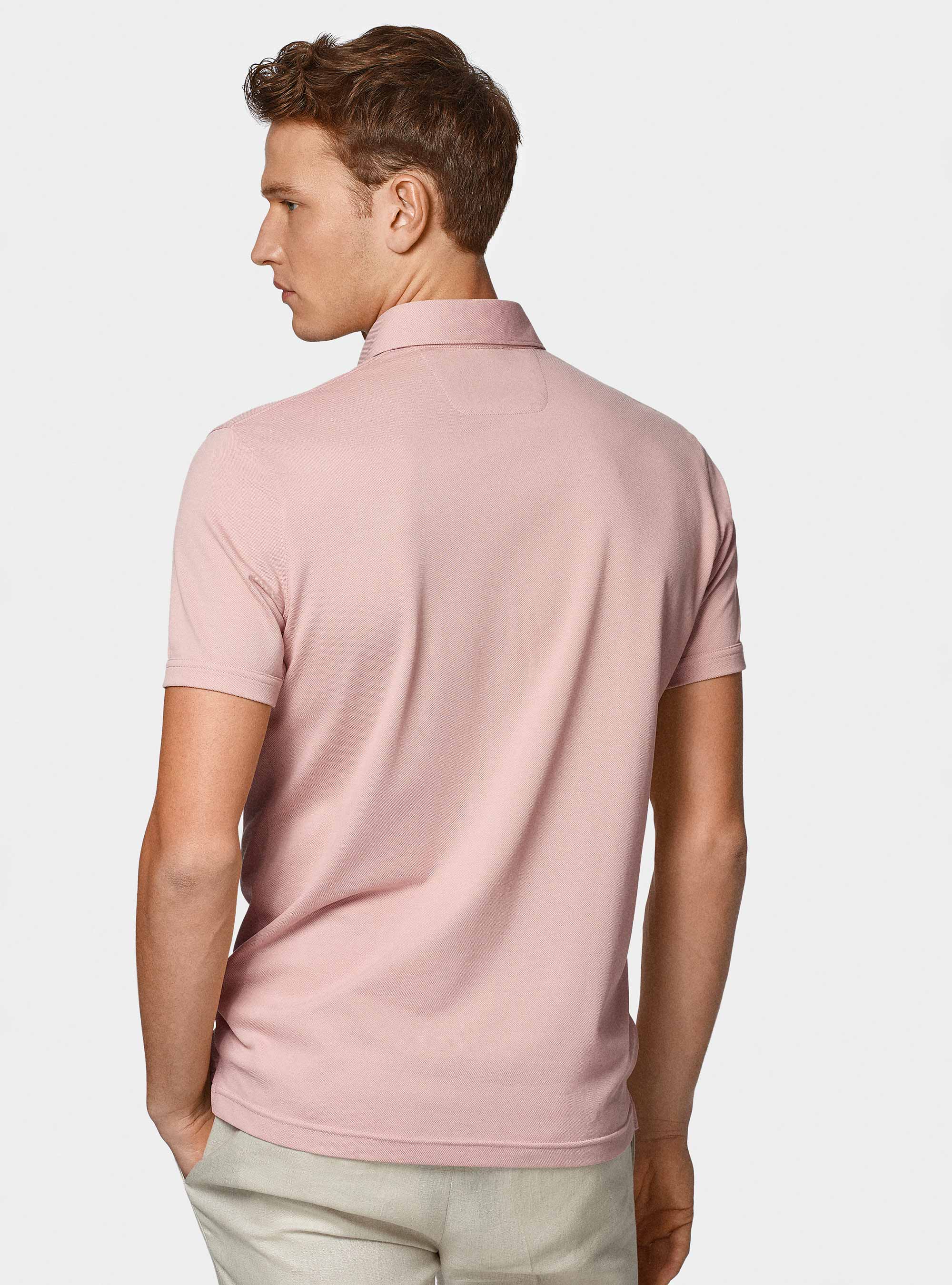 Polo en piqu&eacute; extensible GT01, 0441C ROSA SCURO