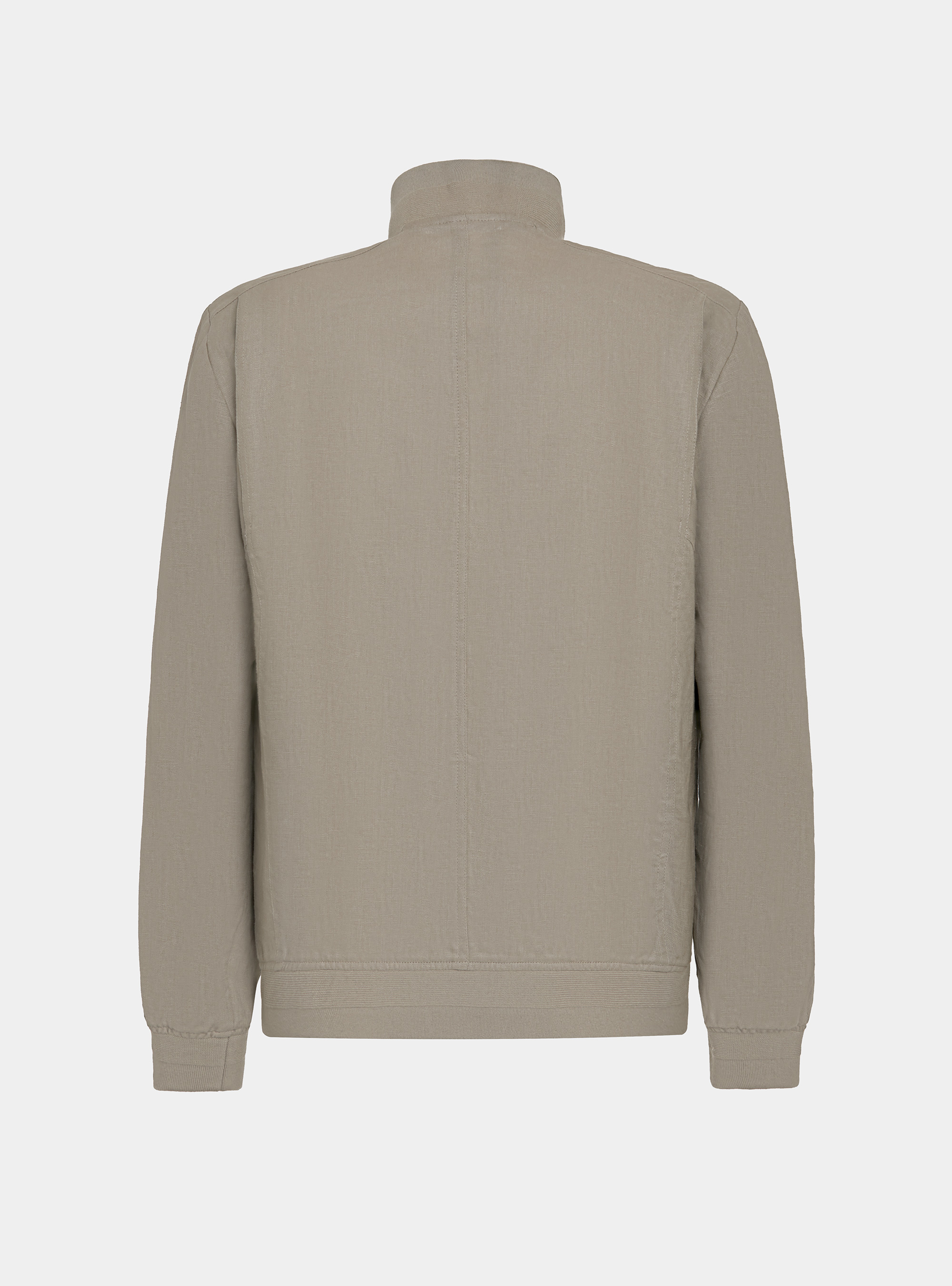 Chaqueta bomber de lino puro, BARRO