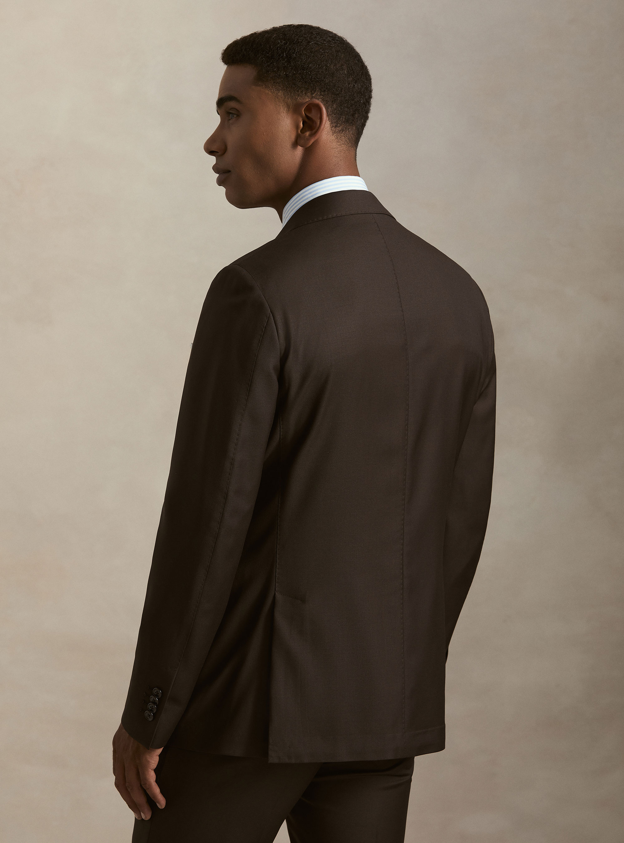 Pure wool suit blazer by Vitale Barberis Canonico, MARRONE 0508C