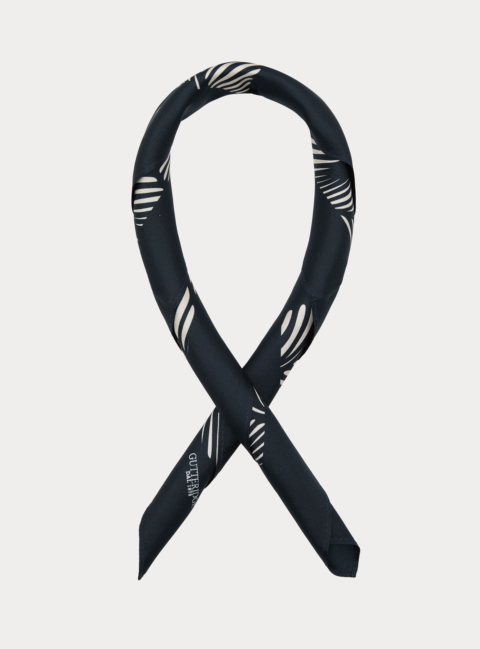 Seidentuch mit geometrischem Muster, NAVY 0218C