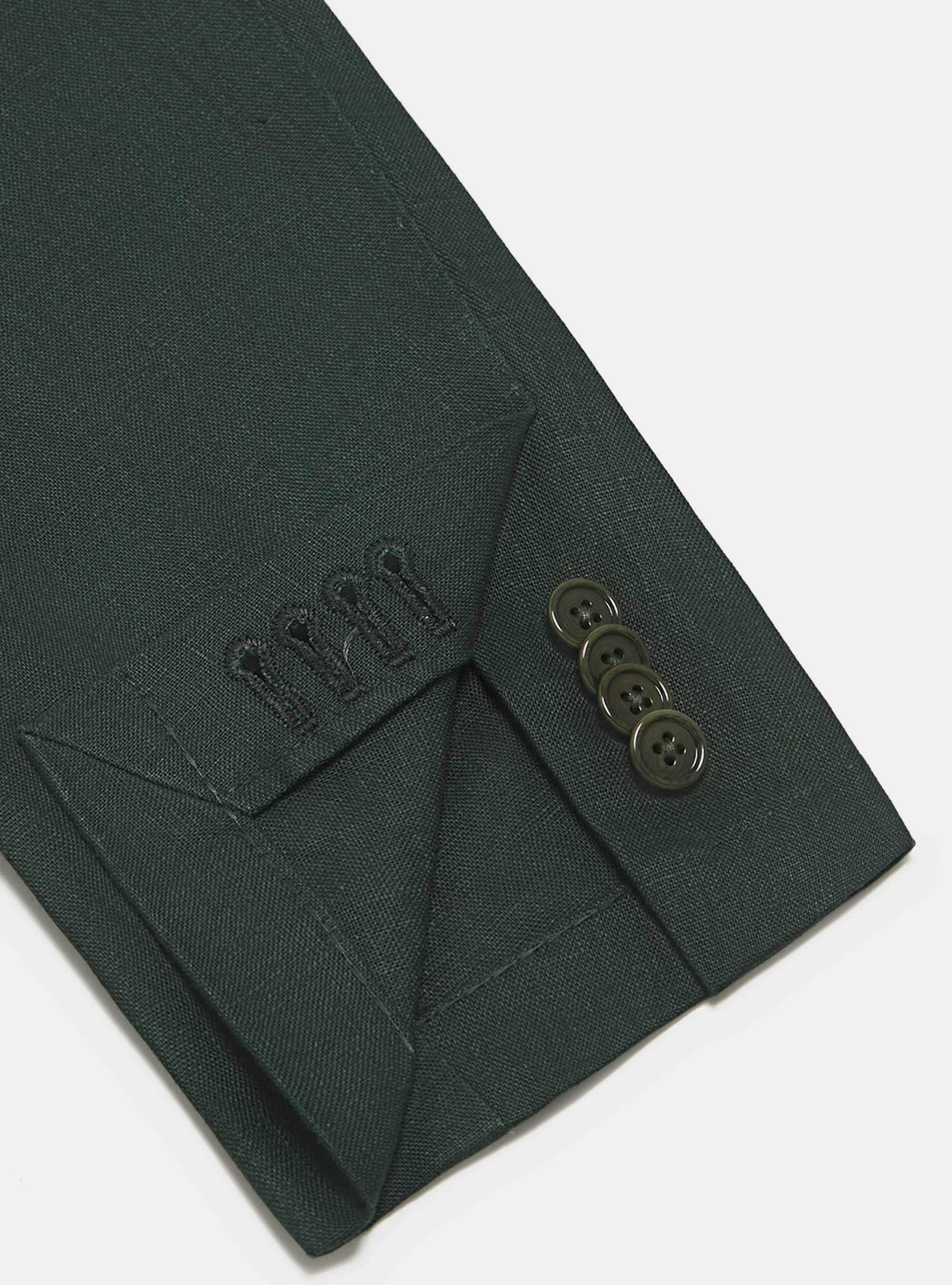 Veste en pur lin, VERT