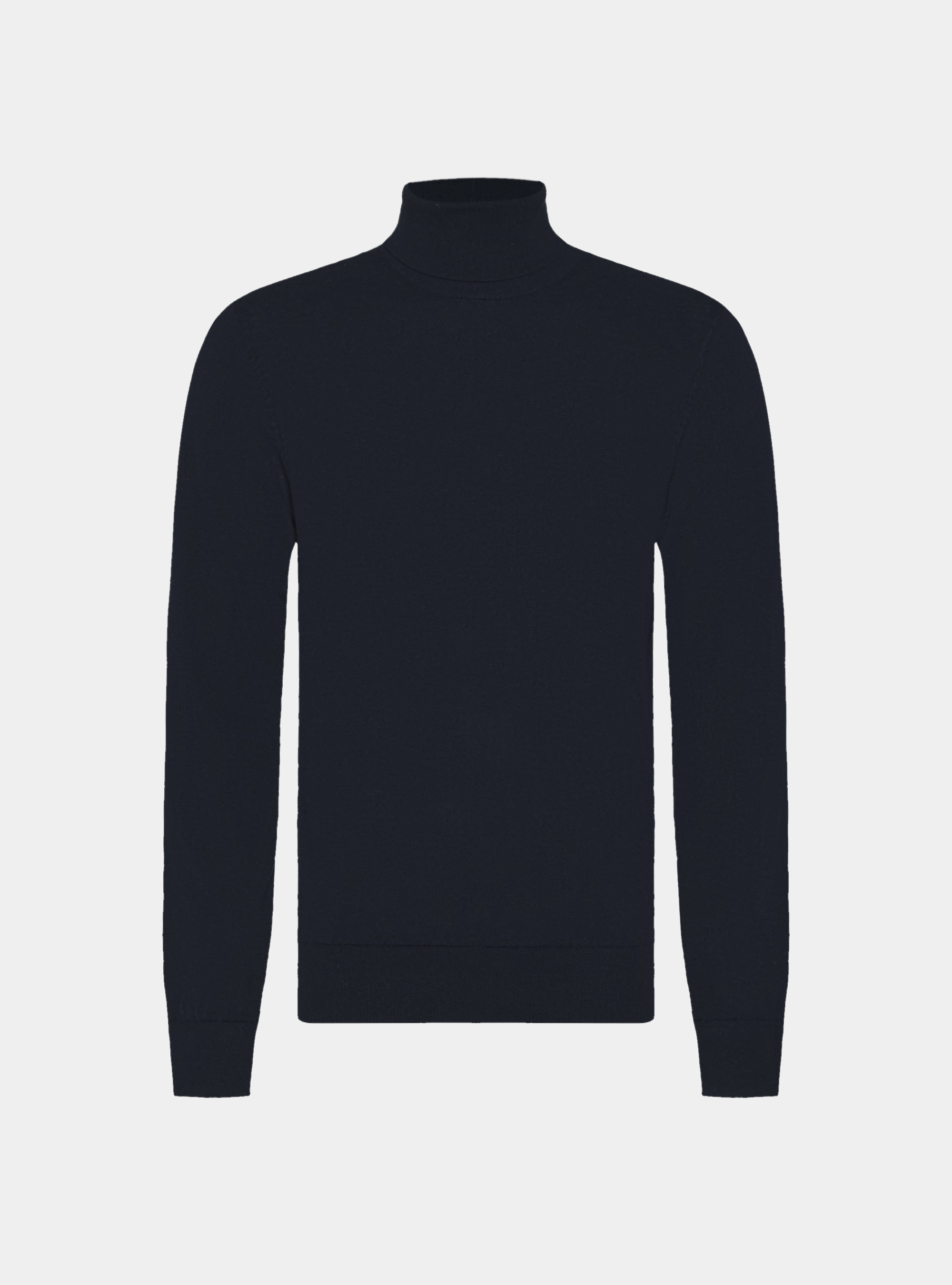 Dolcevita in cotone seta e cashmere, BLU NAVY