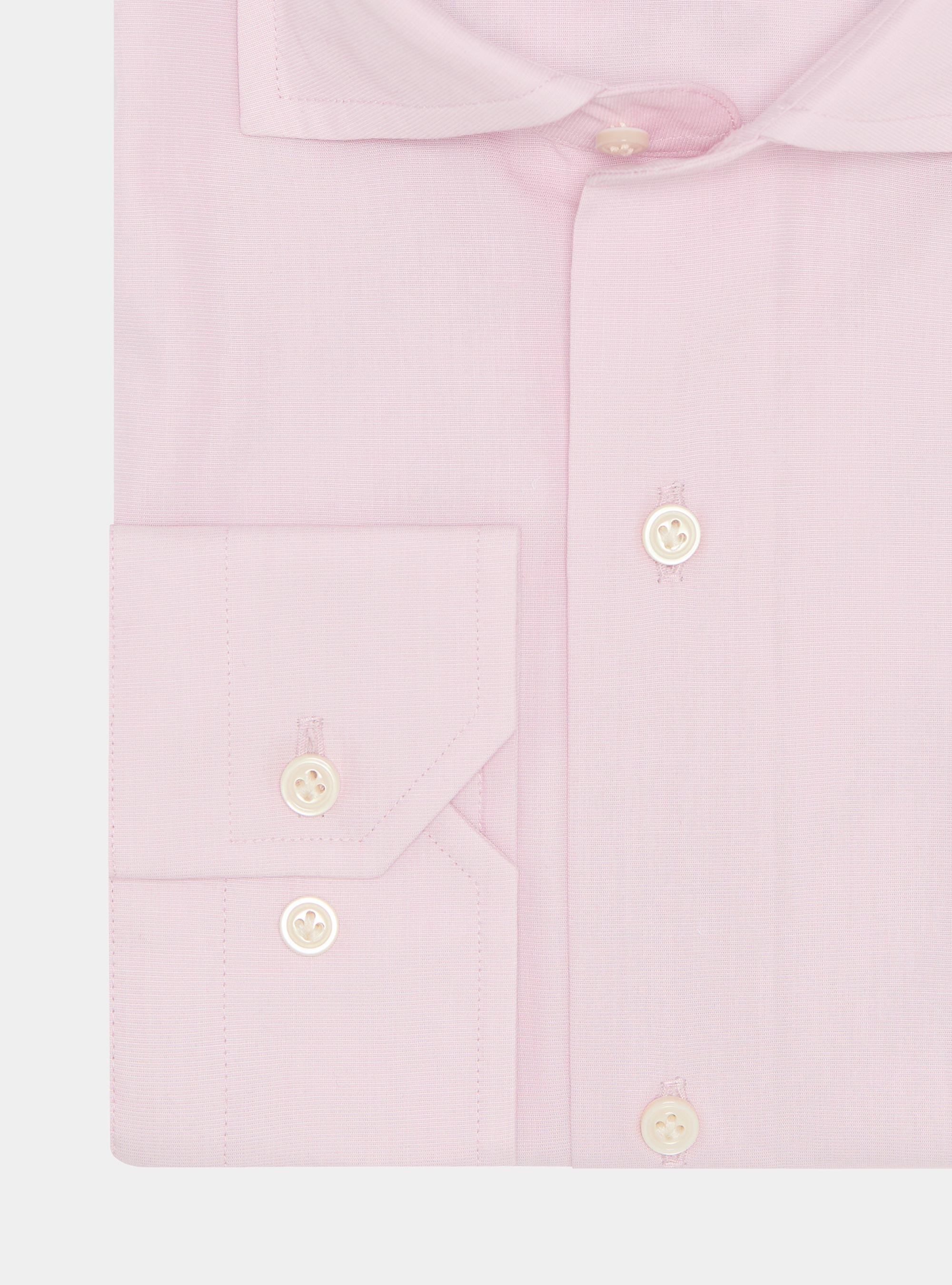 Camisa de algod&oacute;n fil a fil, ROSA