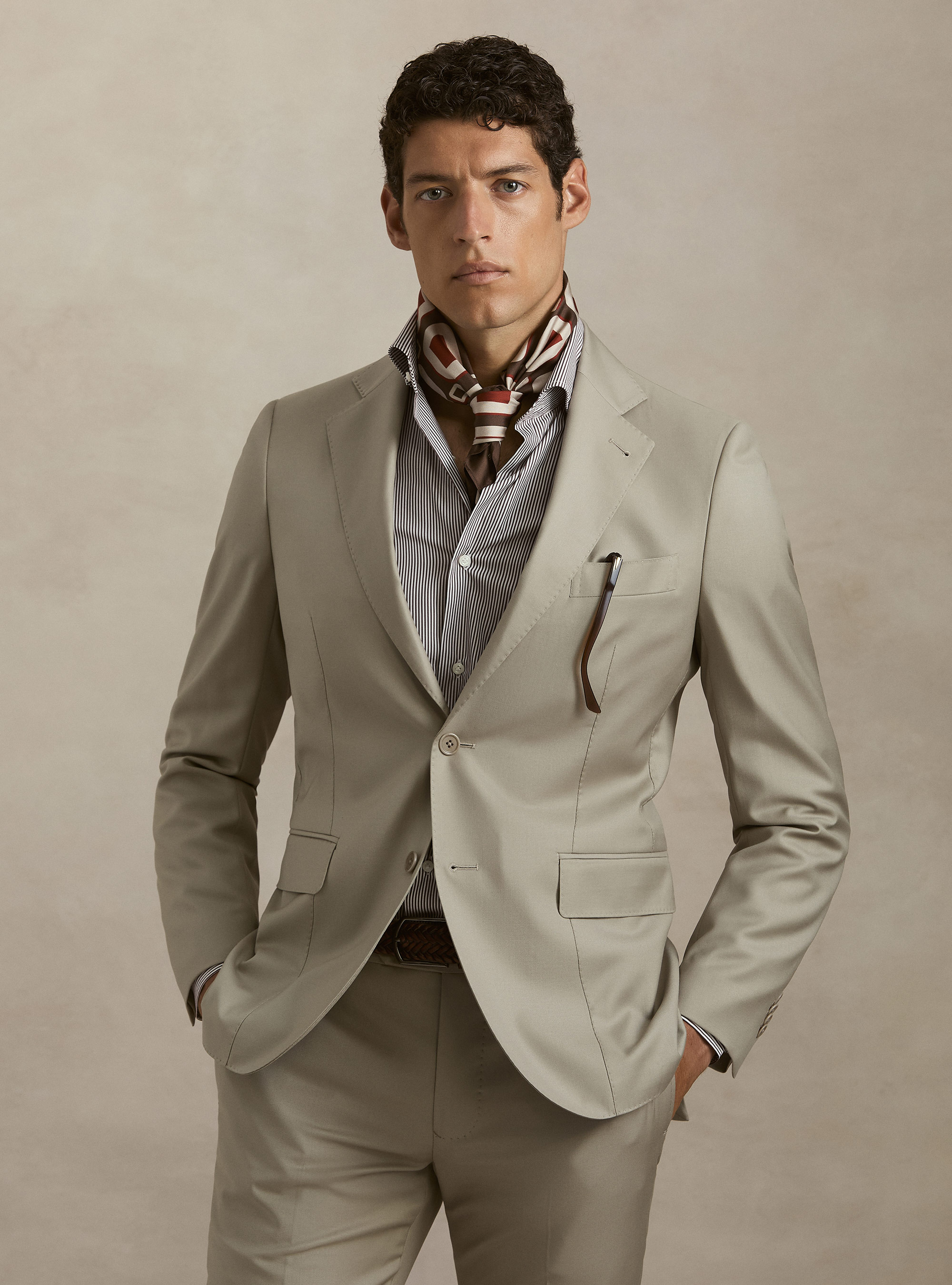 Pure wool suit blazer by Vitale Barberis Canonico, SABBIA 0591C
