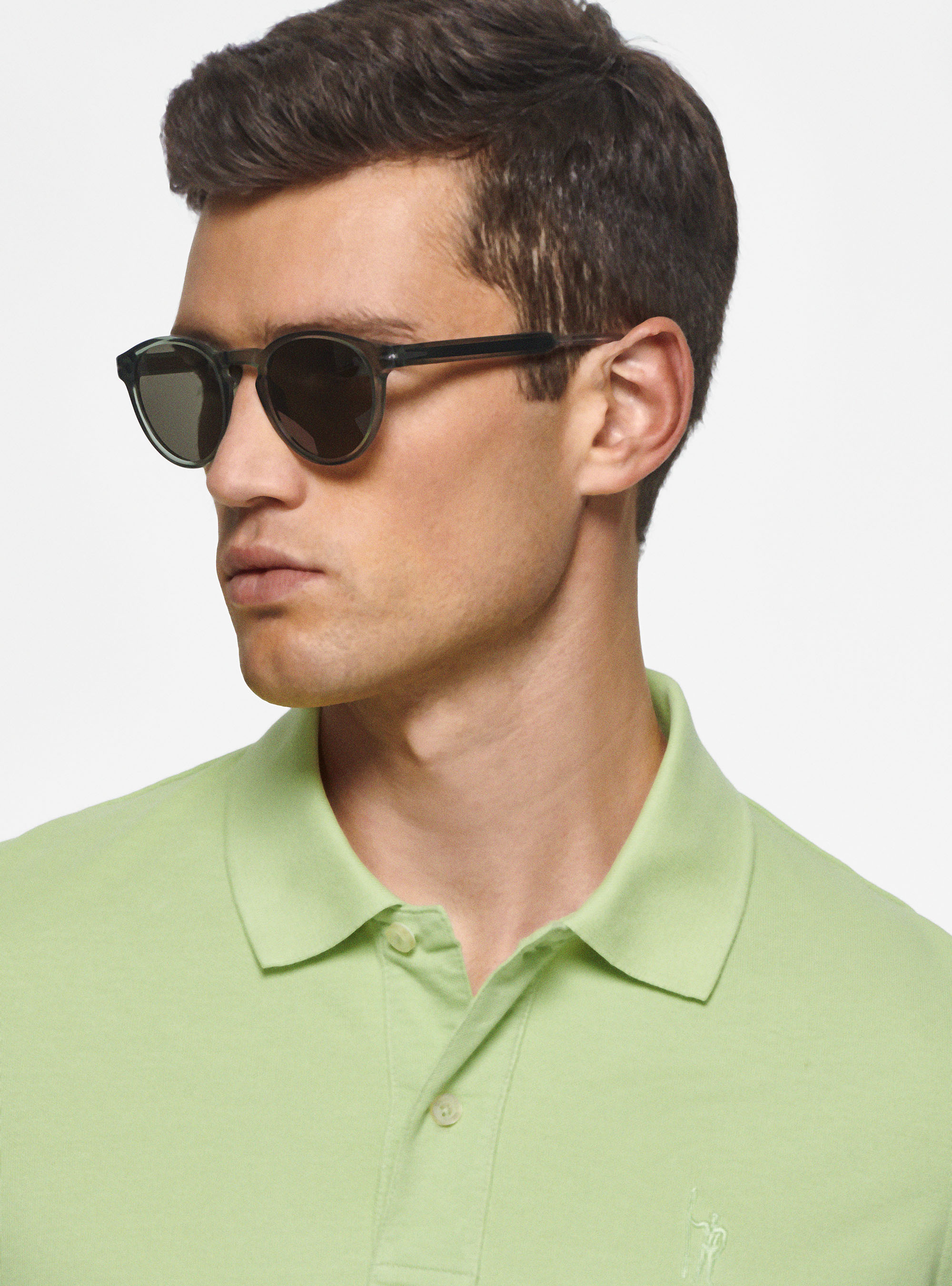 Polo classique en piqu&eacute;, 0620C VERDE CHIARO