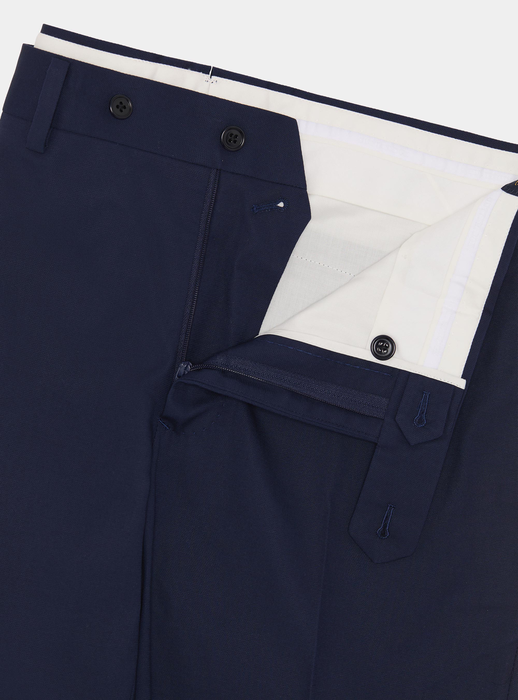 Pantaloni abito in cotone, BLU NAVY