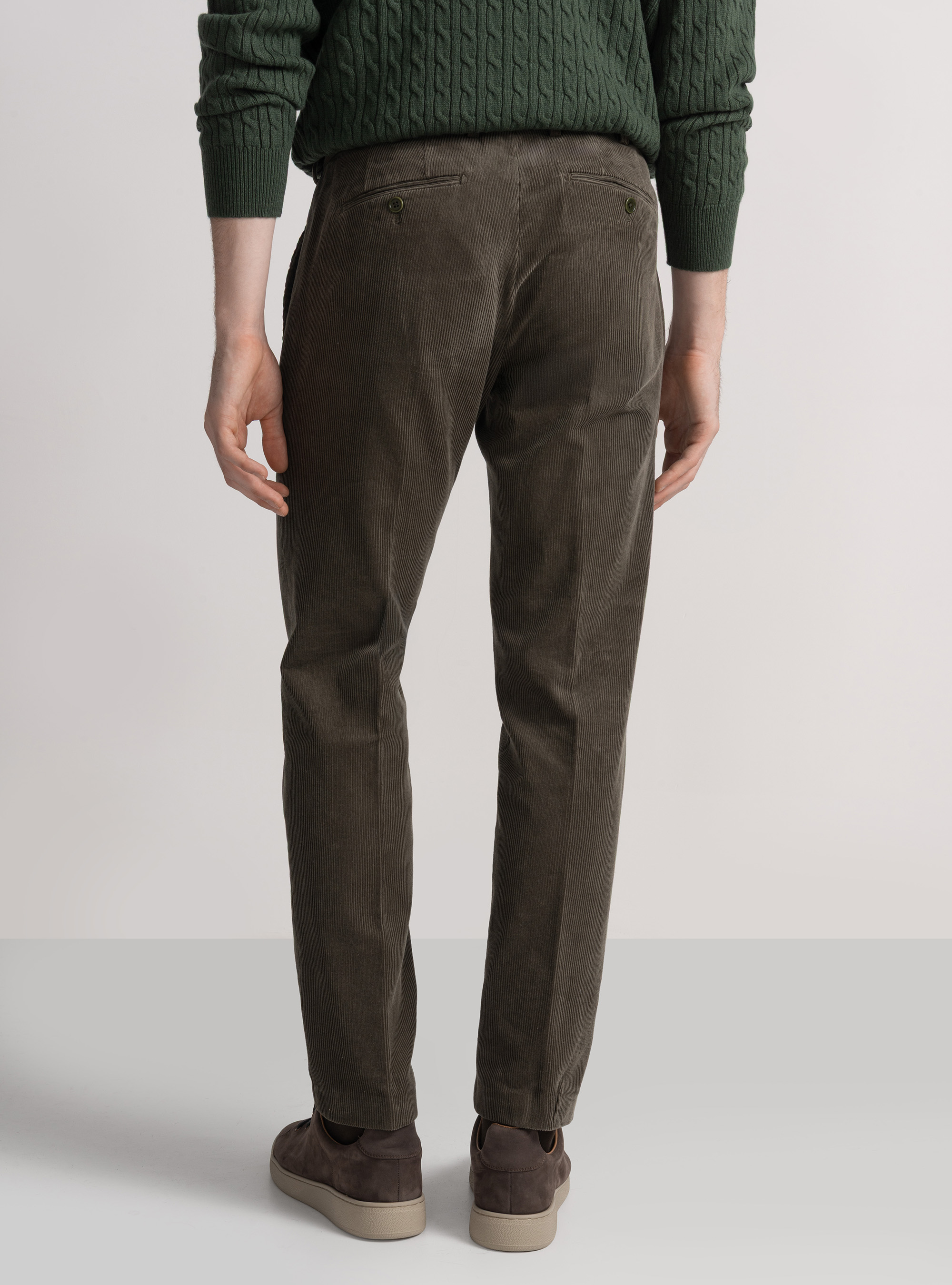 Samt-Hose, VERDE 0649C