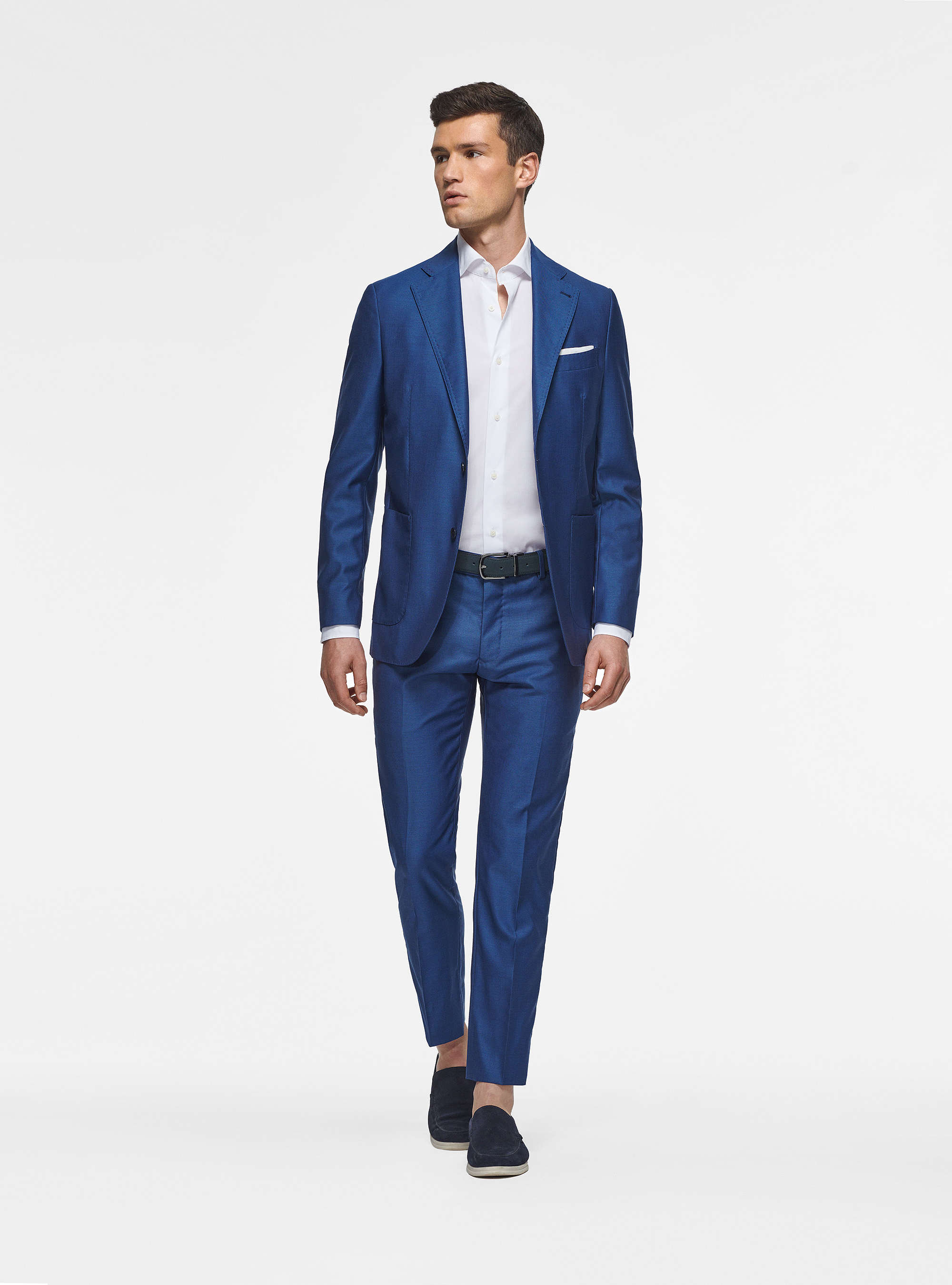 Pure 110's superfine wool blazer, BLUE