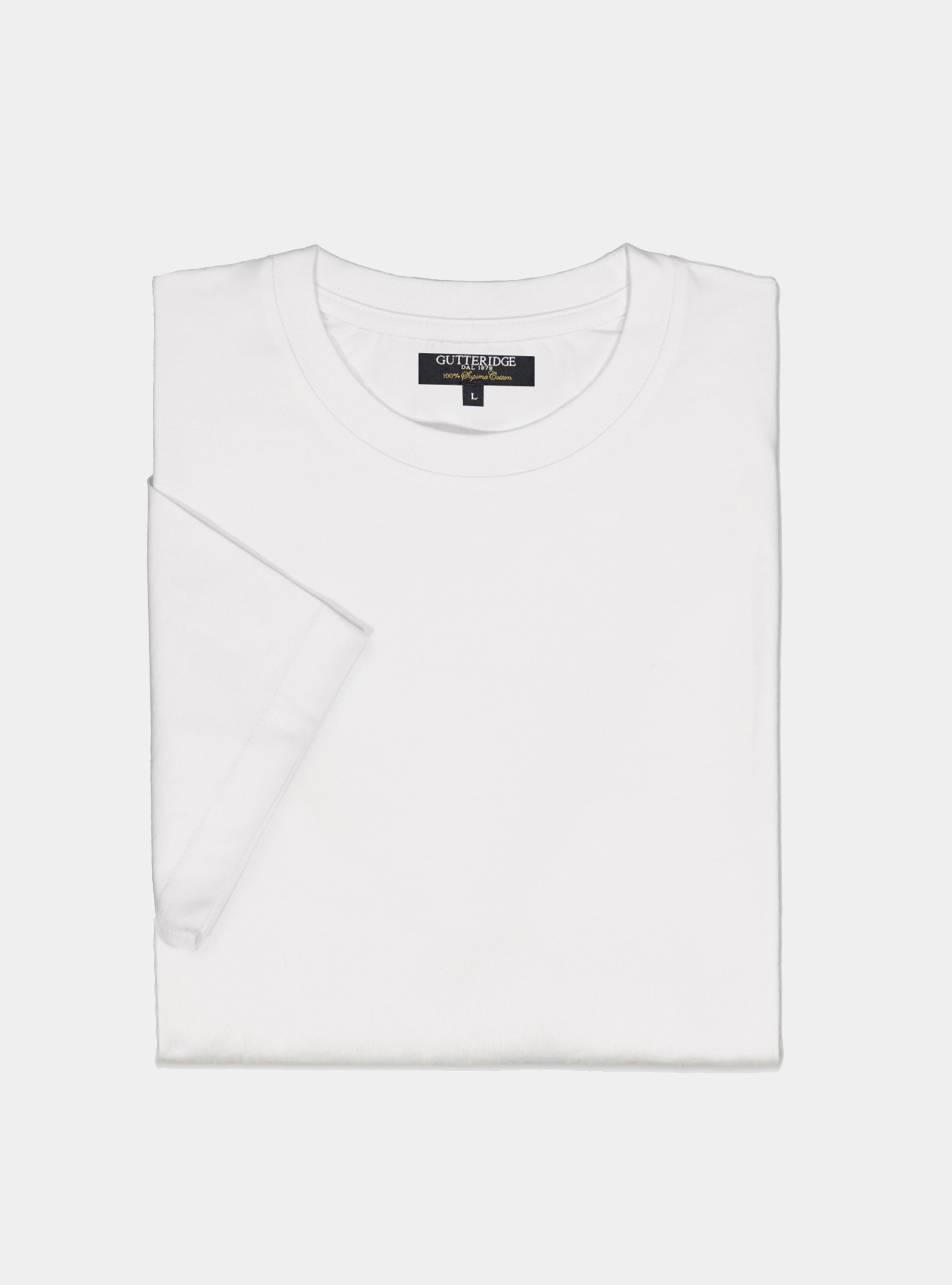 Solid-coloured cotton jersey Tshirt, WHITE
