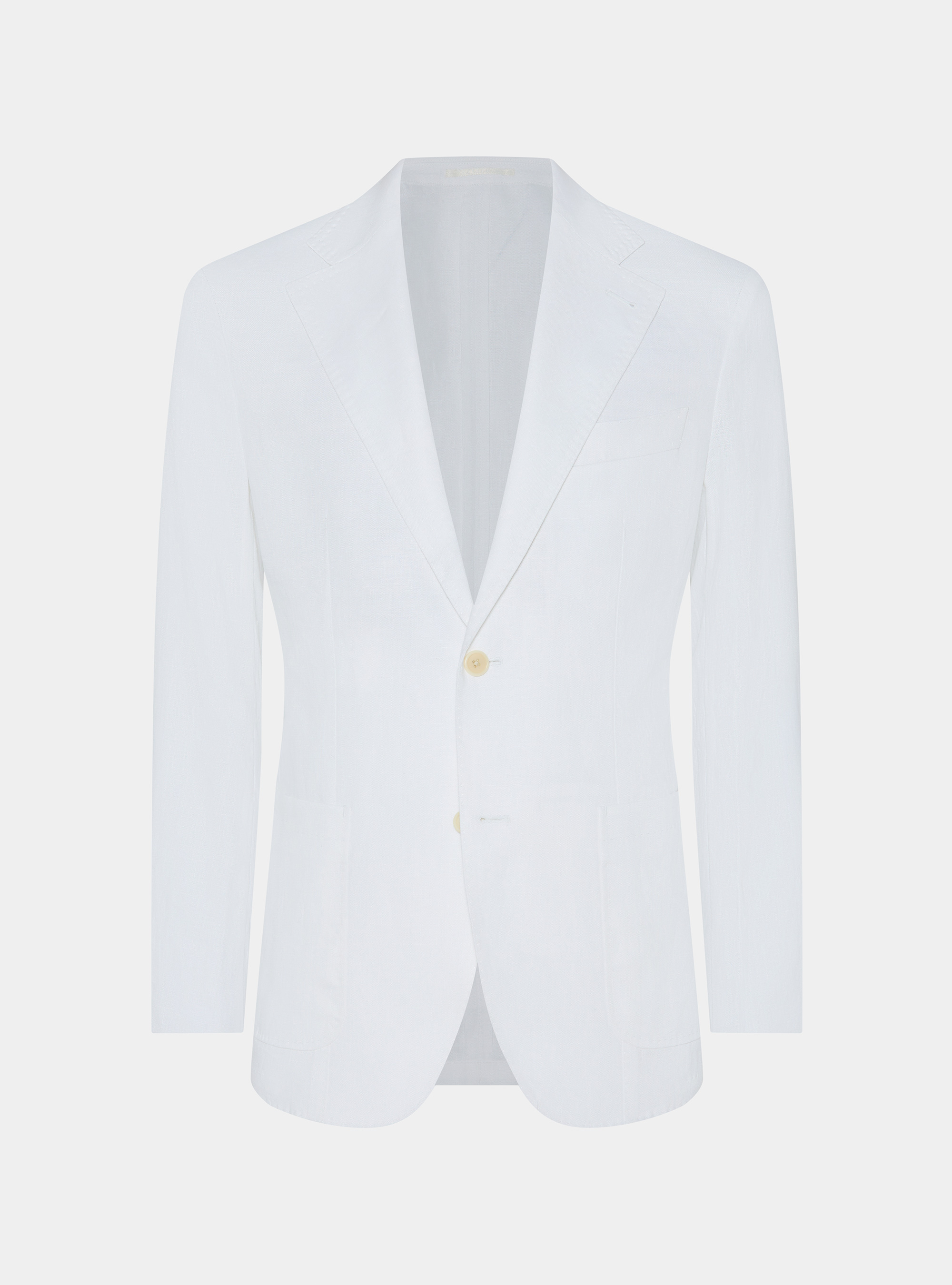 Pure linen suit blazer, WHITE