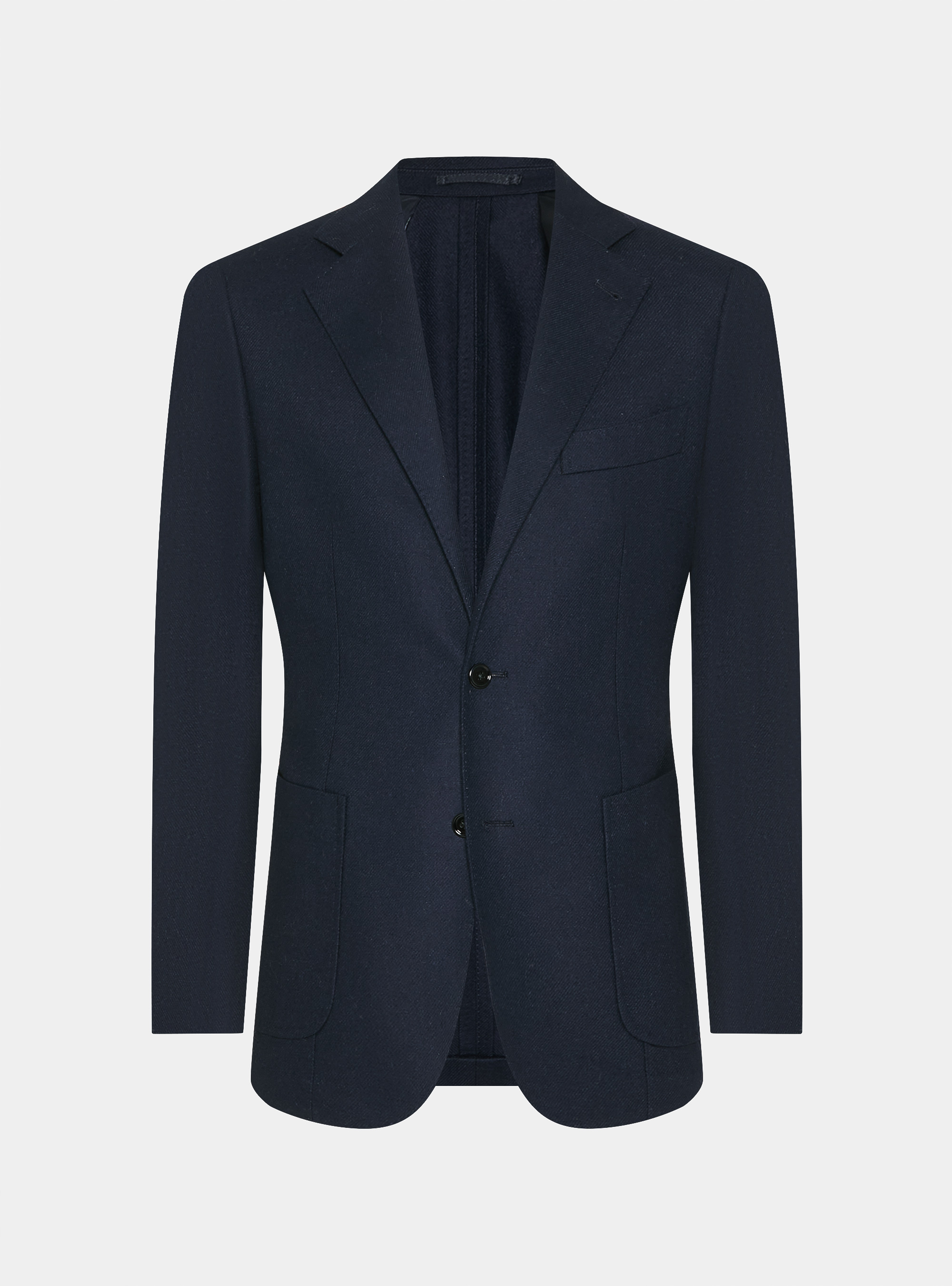 Giacca in flanella di misto lana, BLU NAVY