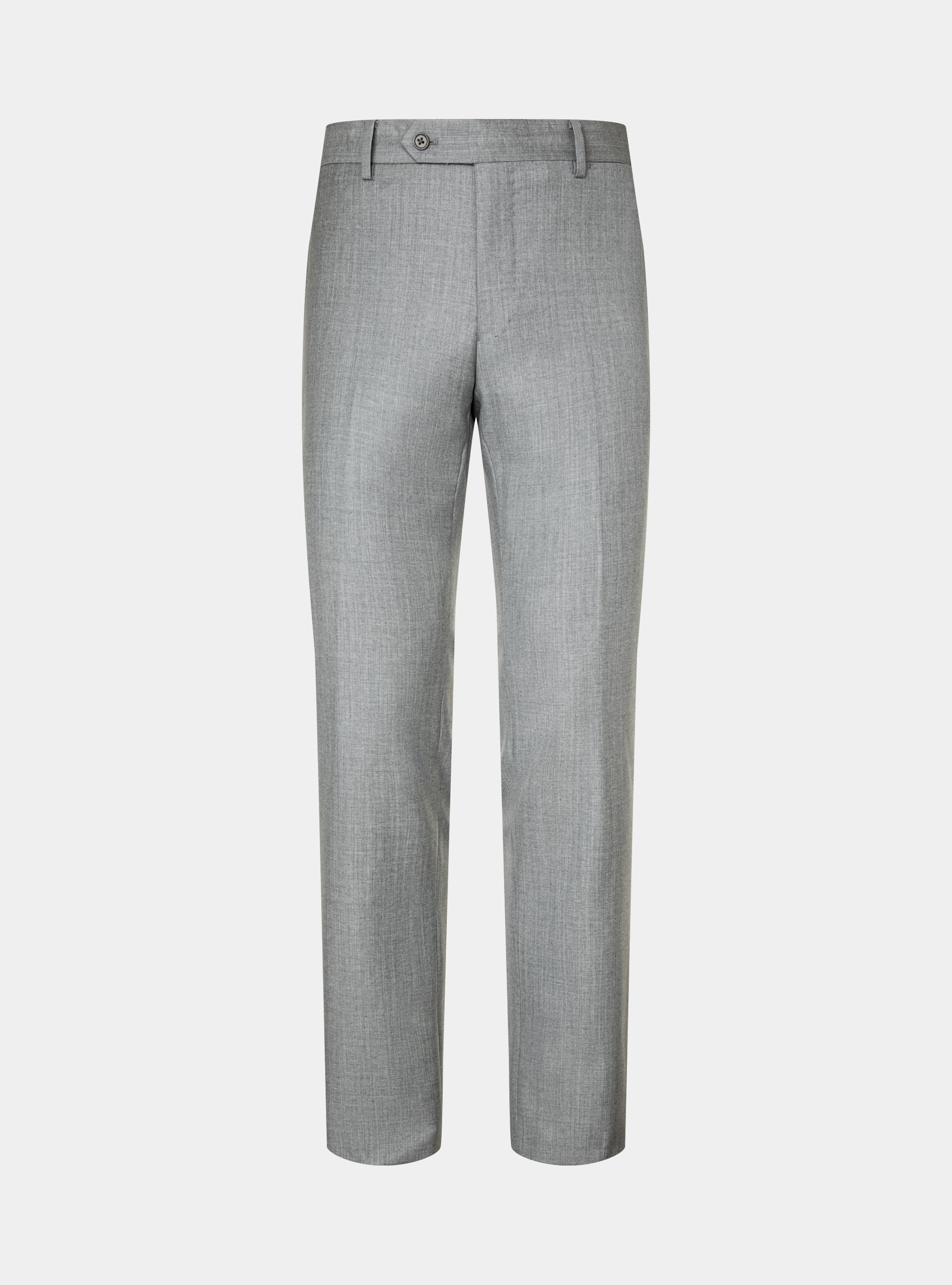 Trousers in pure 110's superfine wool, LIGHT GREY MELANGE