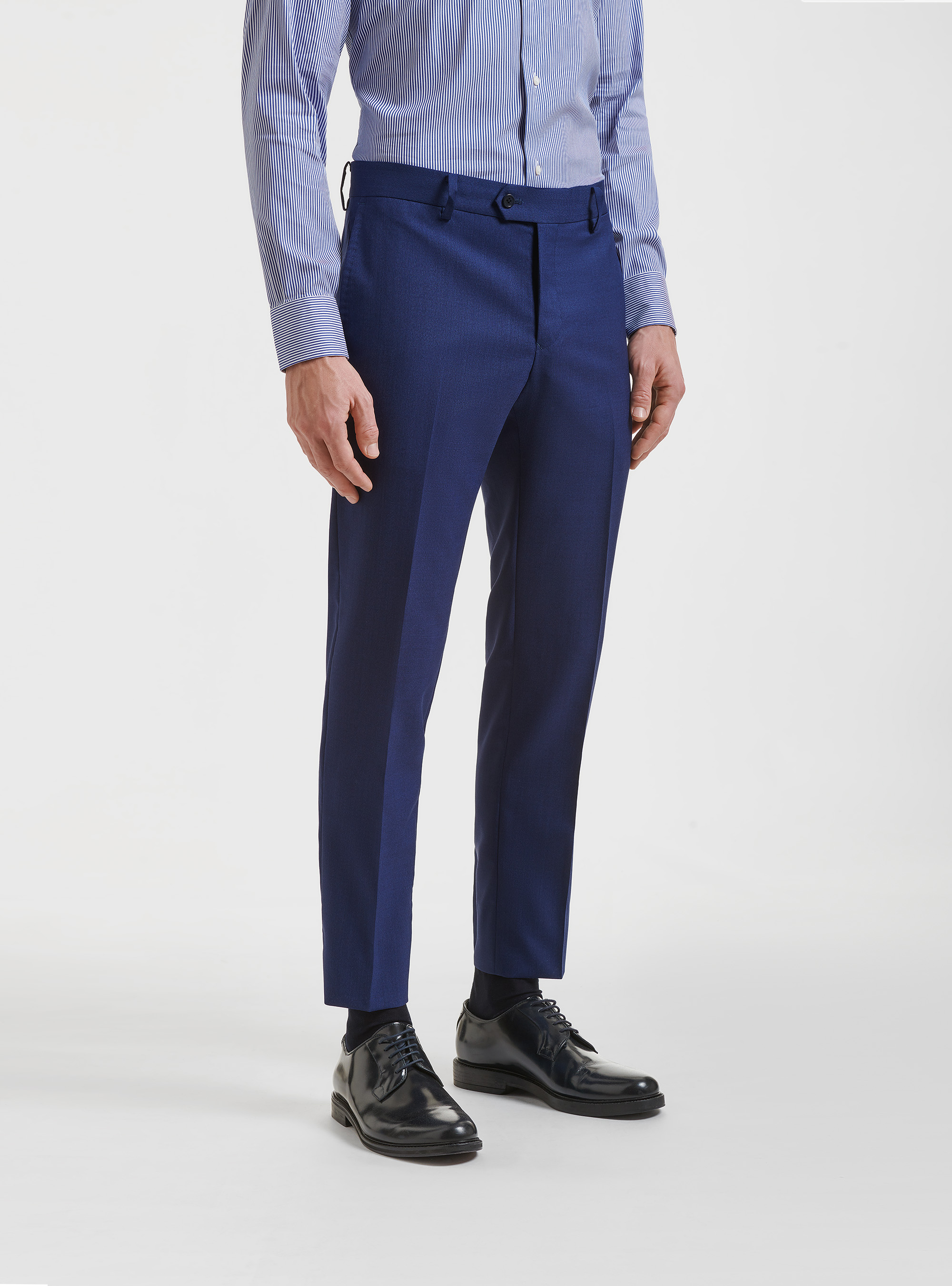 Pure wool suit trousers Vitale Barberis Canonico, BLUE