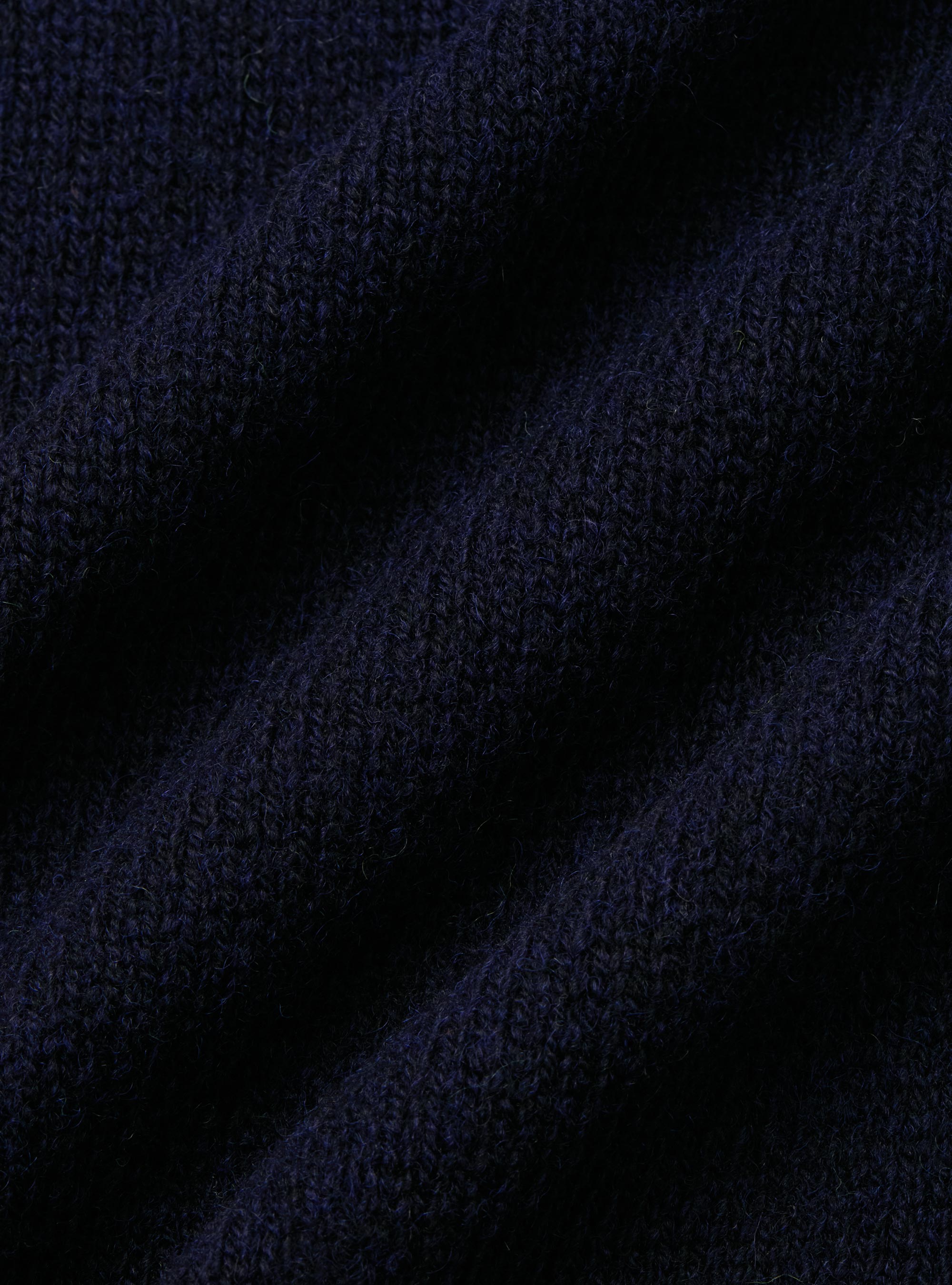 Maglia girocollo in lana shetland, BLU NAVY