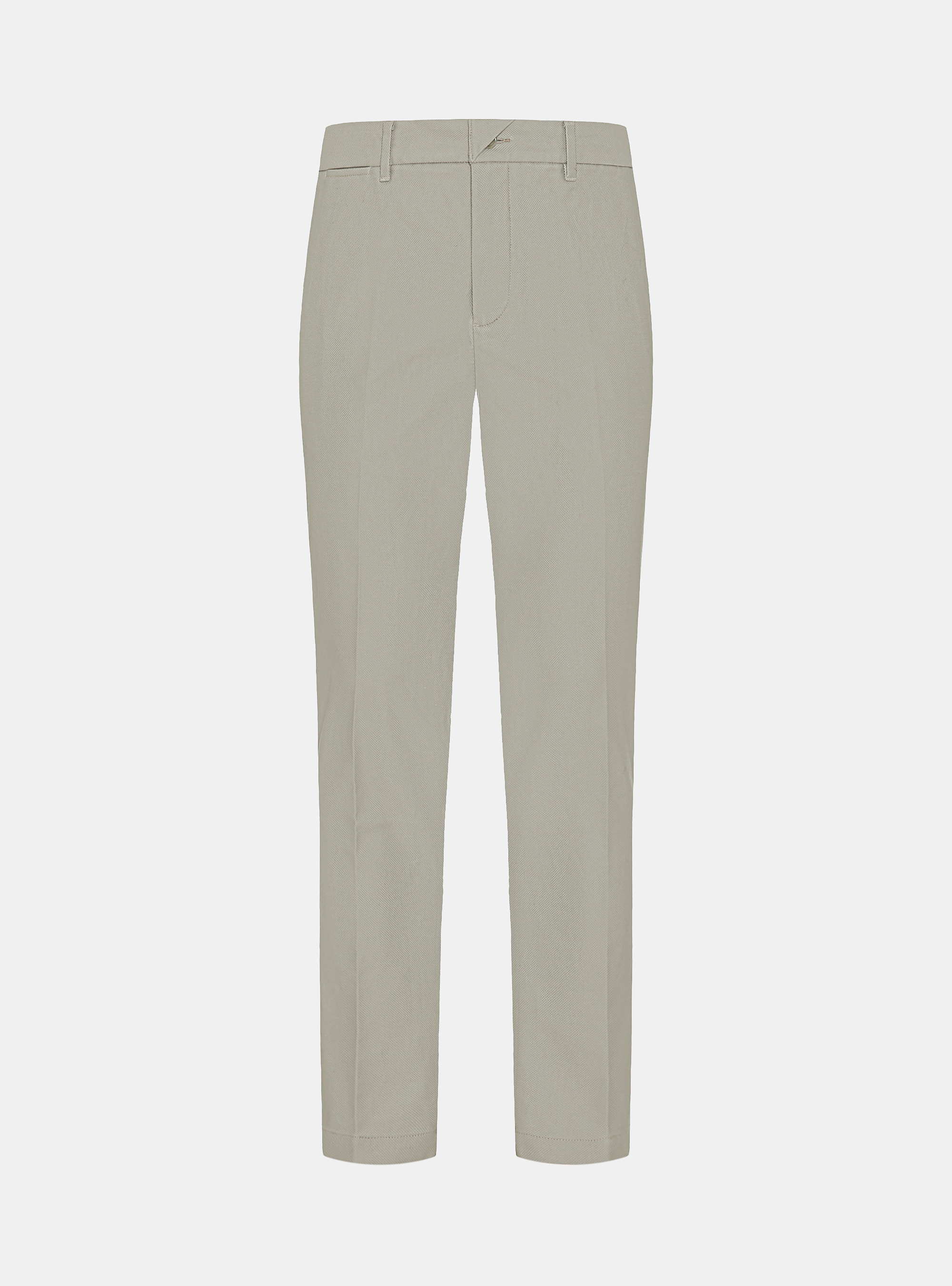 Pantal&oacute;n chino slim fit de algod&oacute;n reforzado, CRUDO