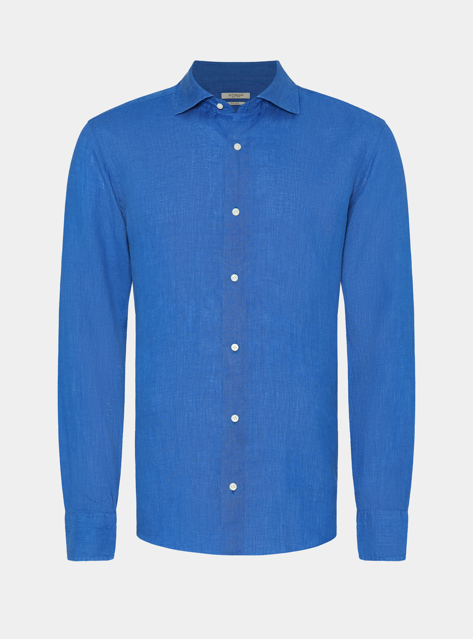 Camicia in puro lino, BLU