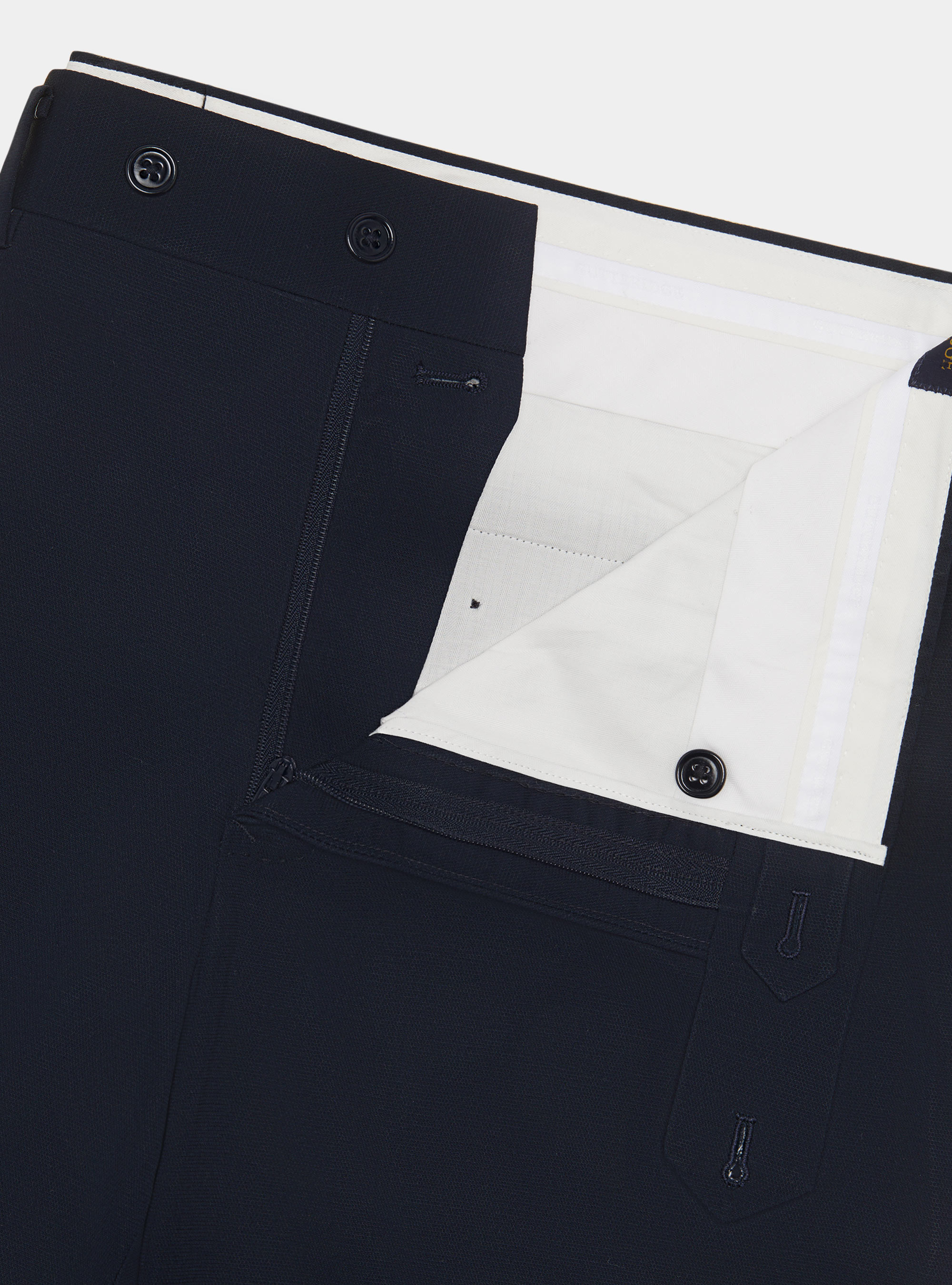 Pantal&oacute;n de traje de algod&oacute;n, AZUL MARINO