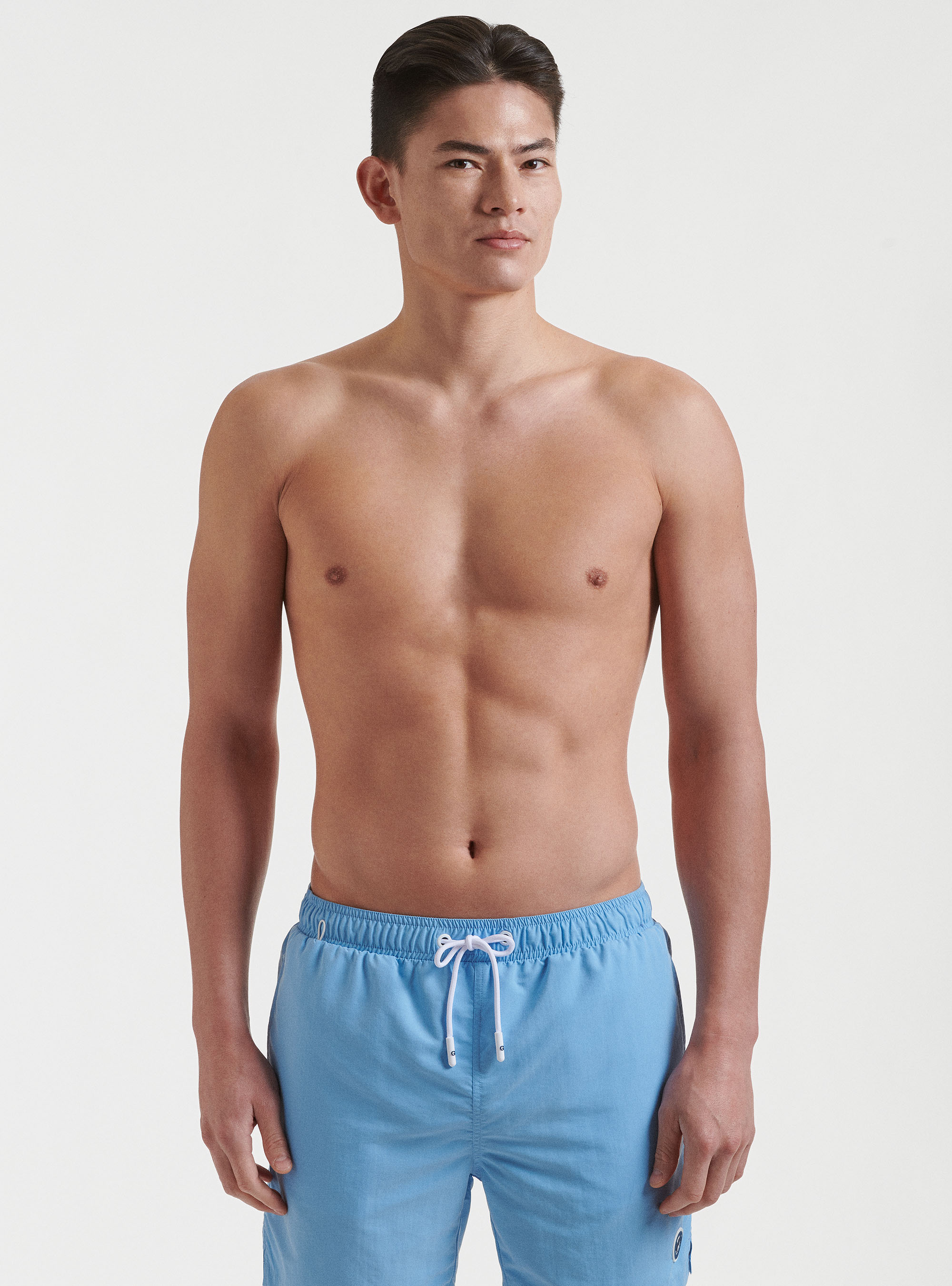 Solid-coloured swimwear, LIGHT BLUE