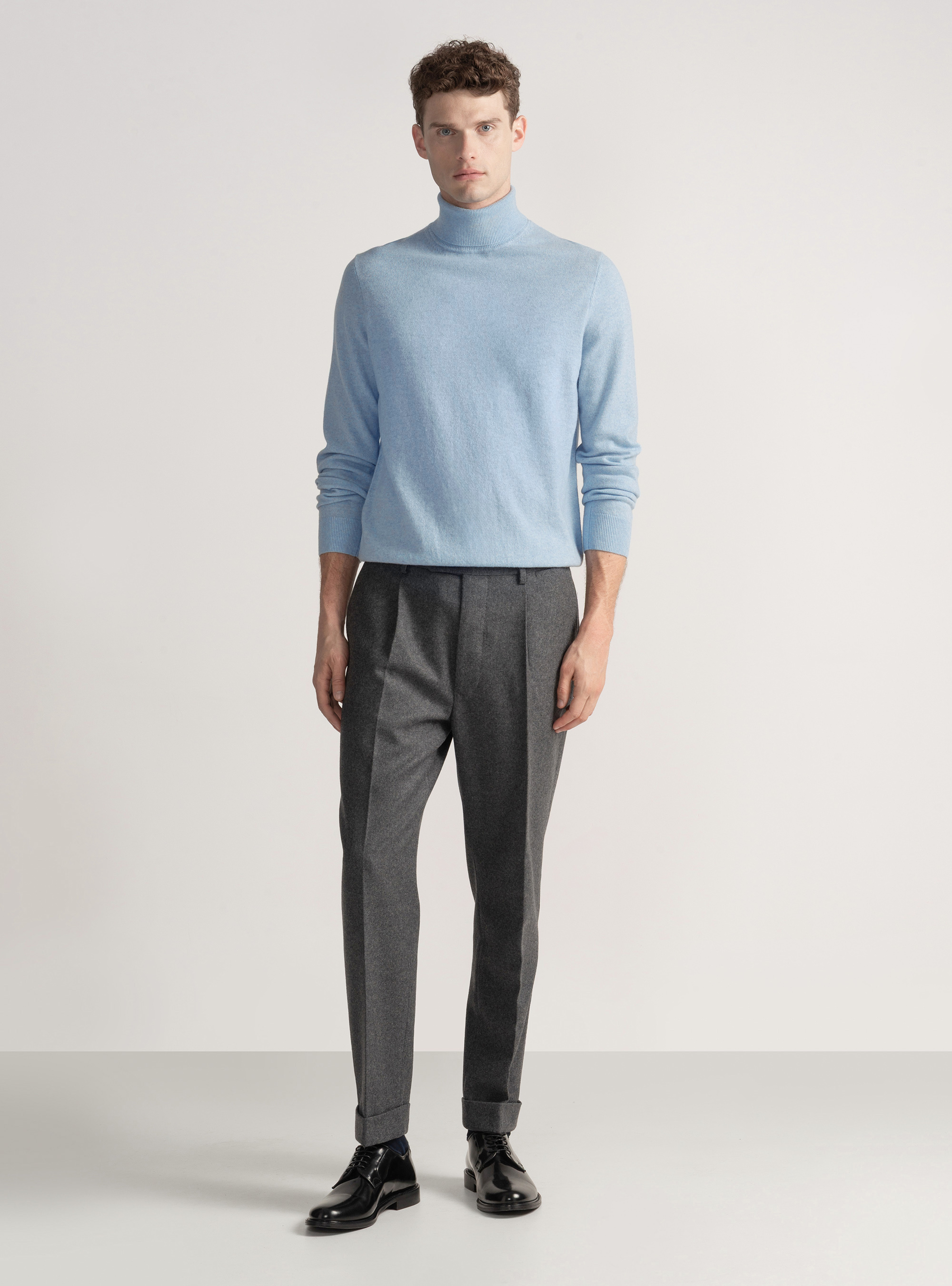 Dolcevita in cashmere, AZZURRO POLVERE 0283C