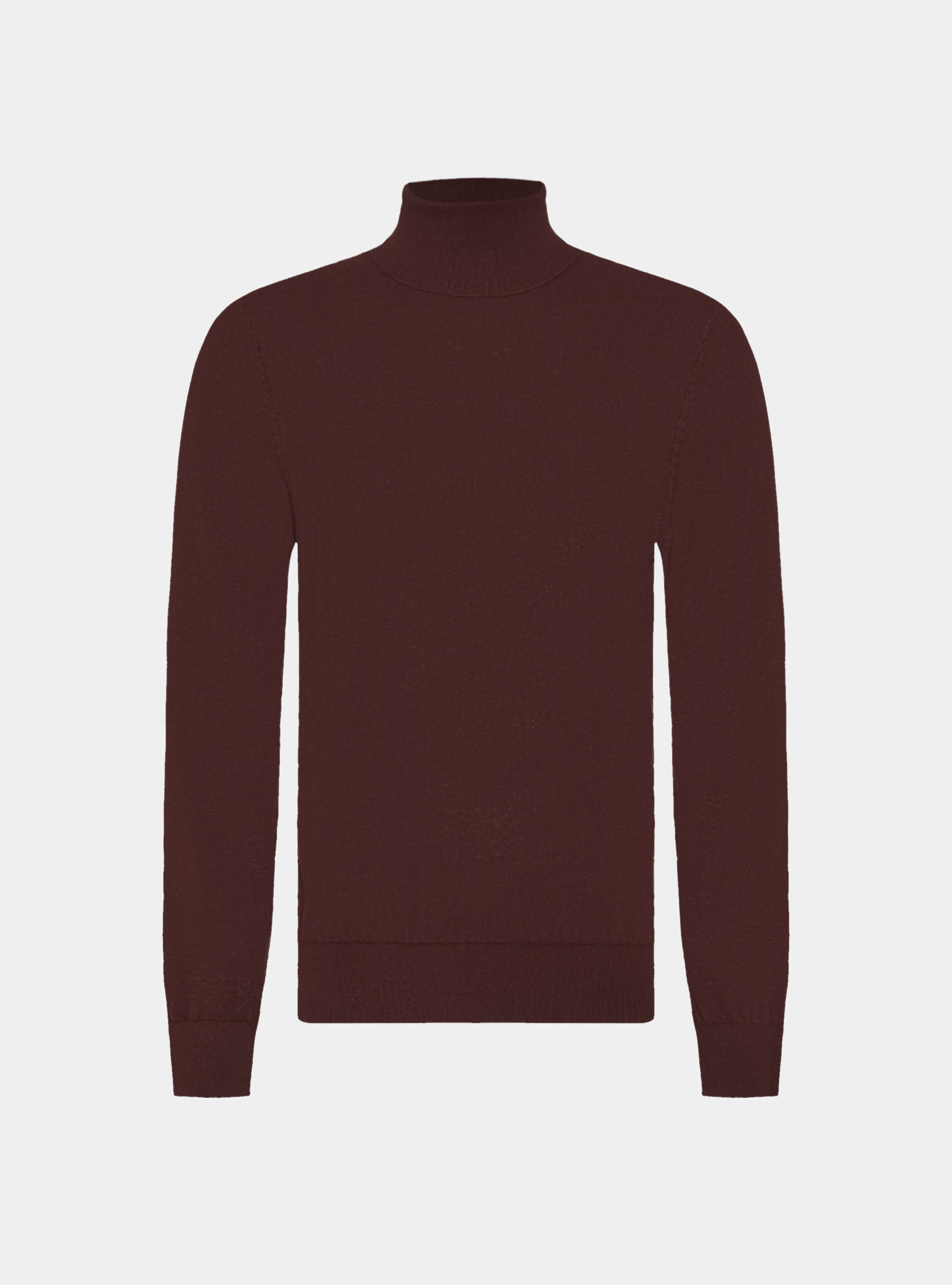 Dolcevita in cotone seta e cashmere, BORDEAUX