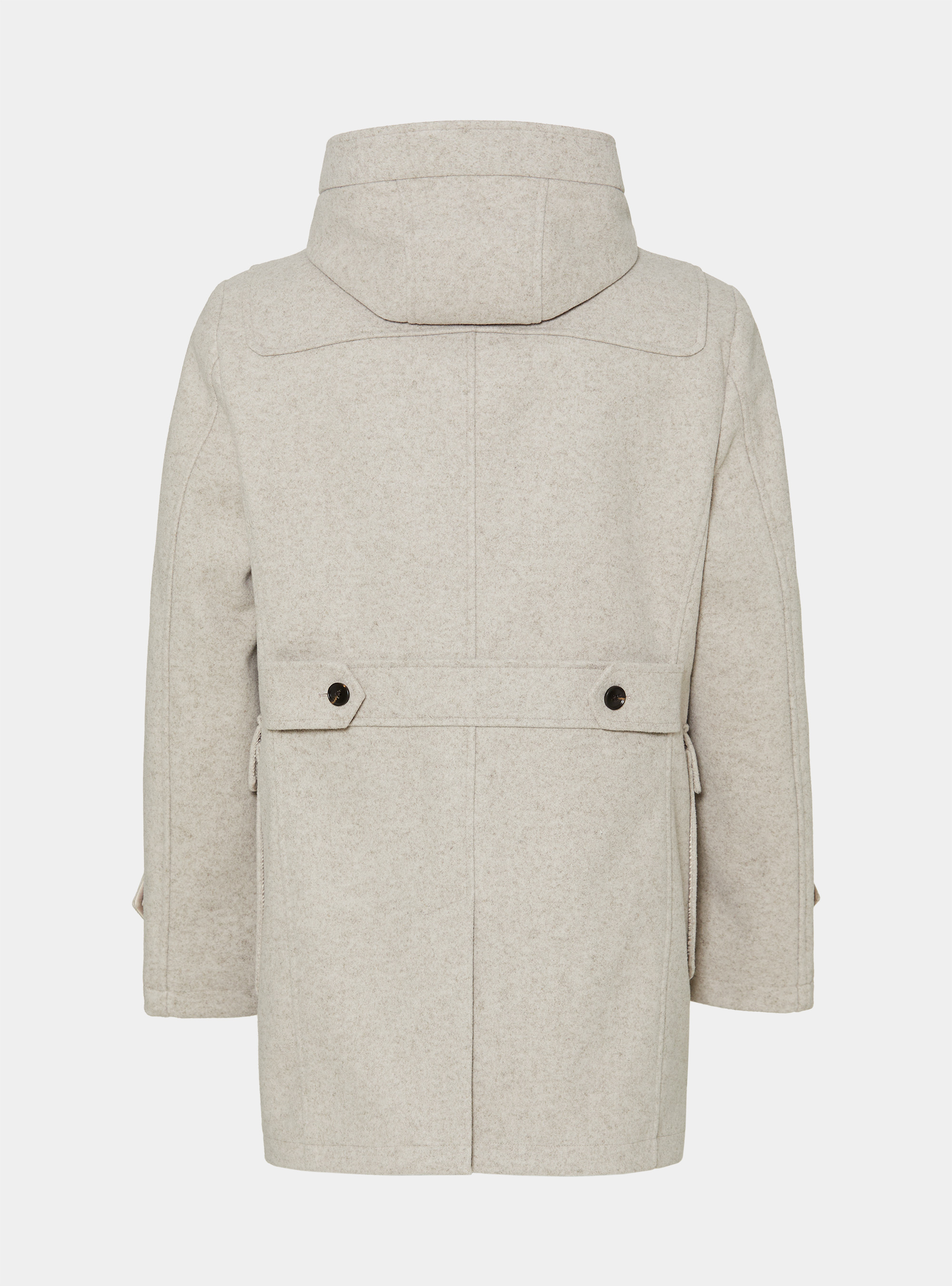 Basic wool-blend Montgomery, ECRU