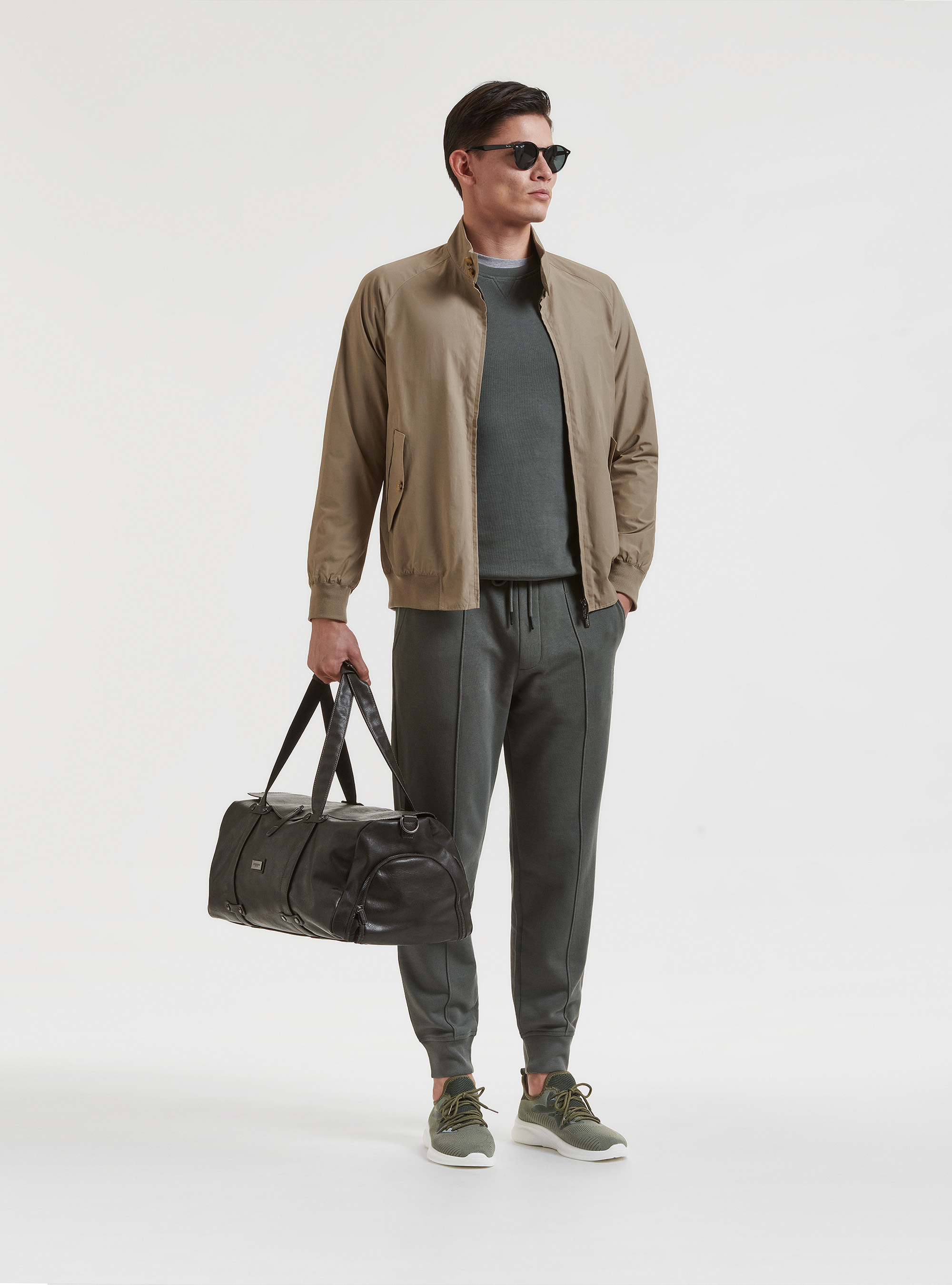 Solid-colour sweatshirt, SALVIA 0602C