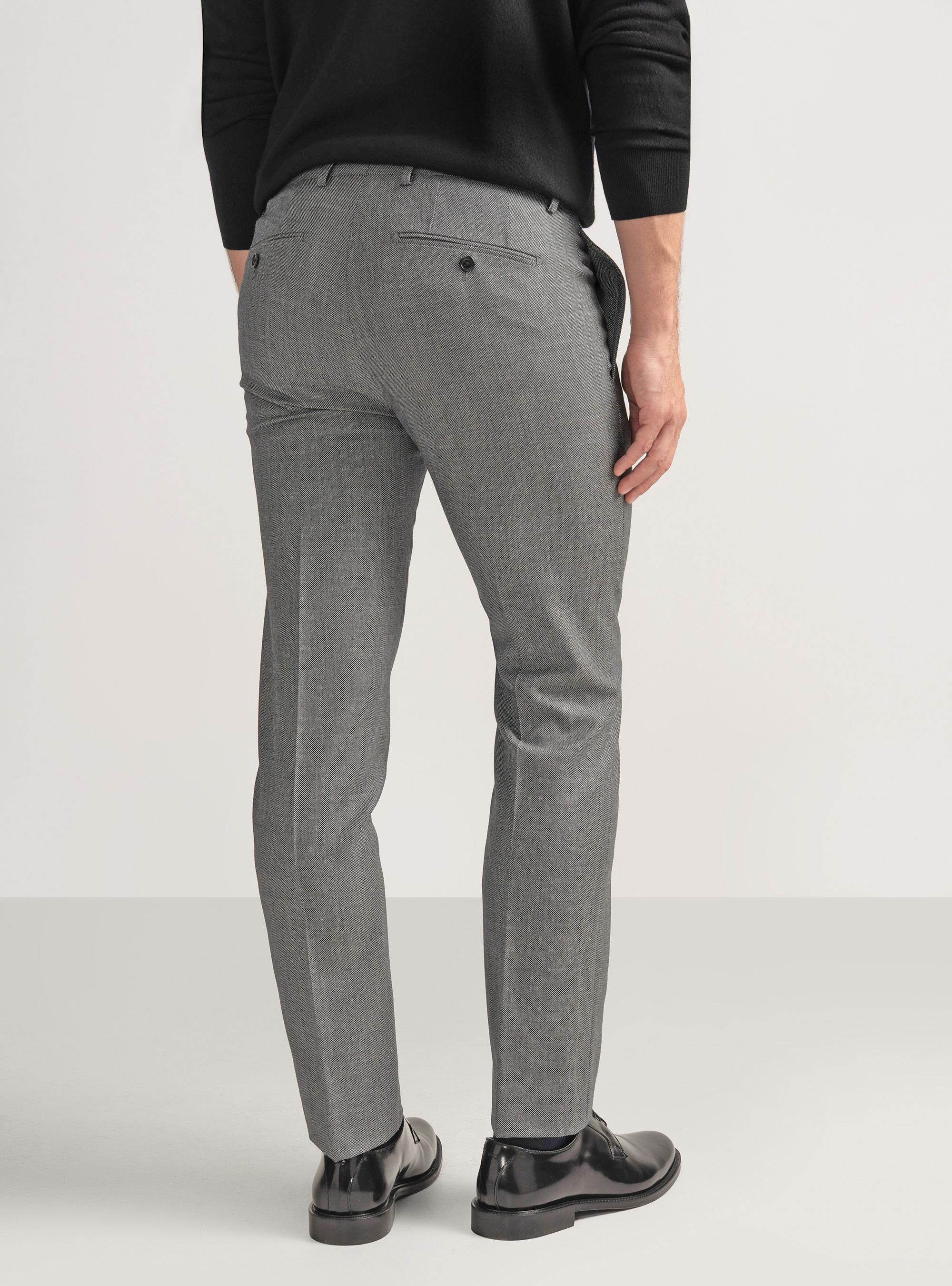 Partridge eye wool suit trousers Vitale Barberis Canonico, GREY