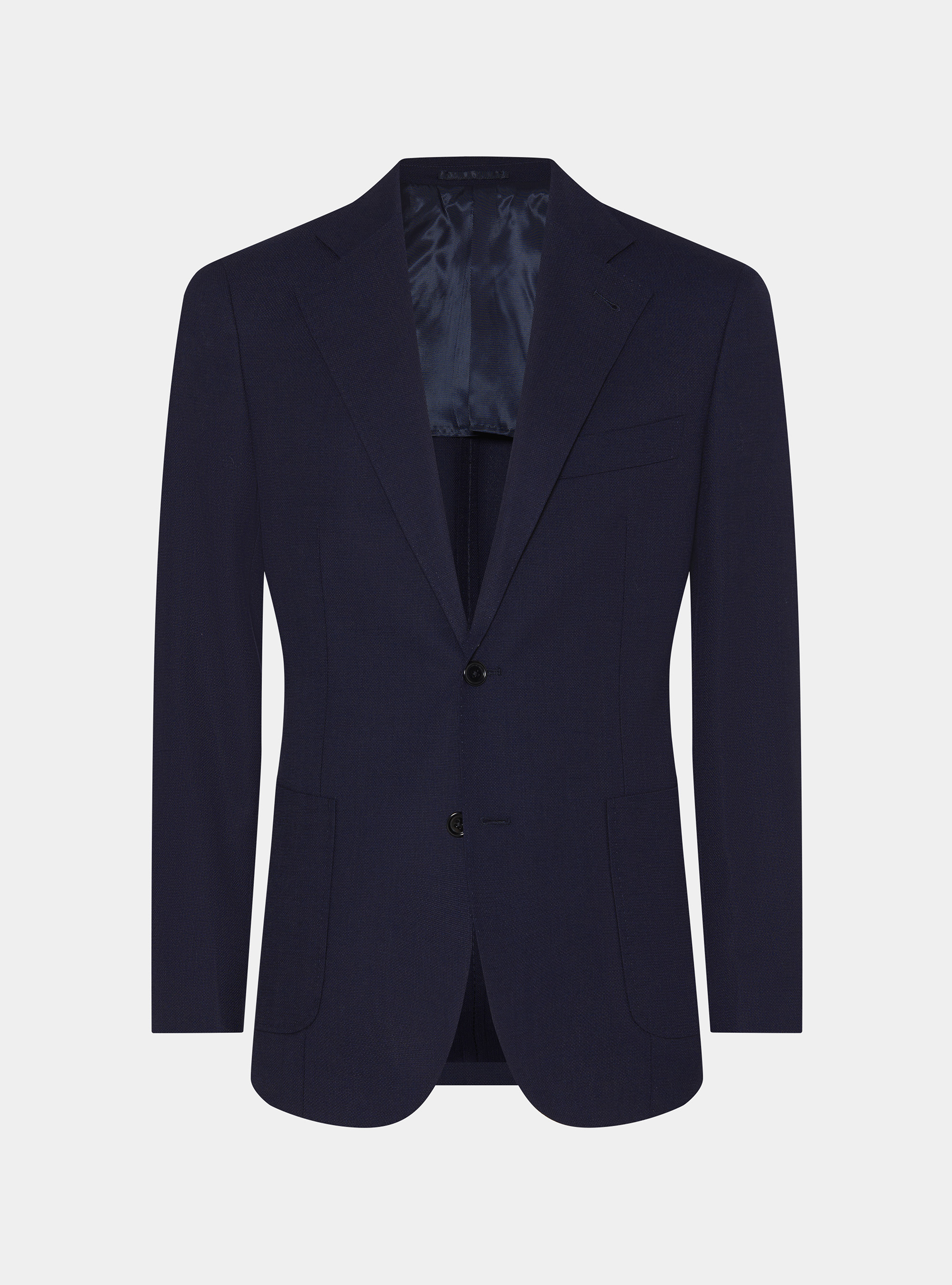 Pure wool hopsack blazer, NAVY BLUE