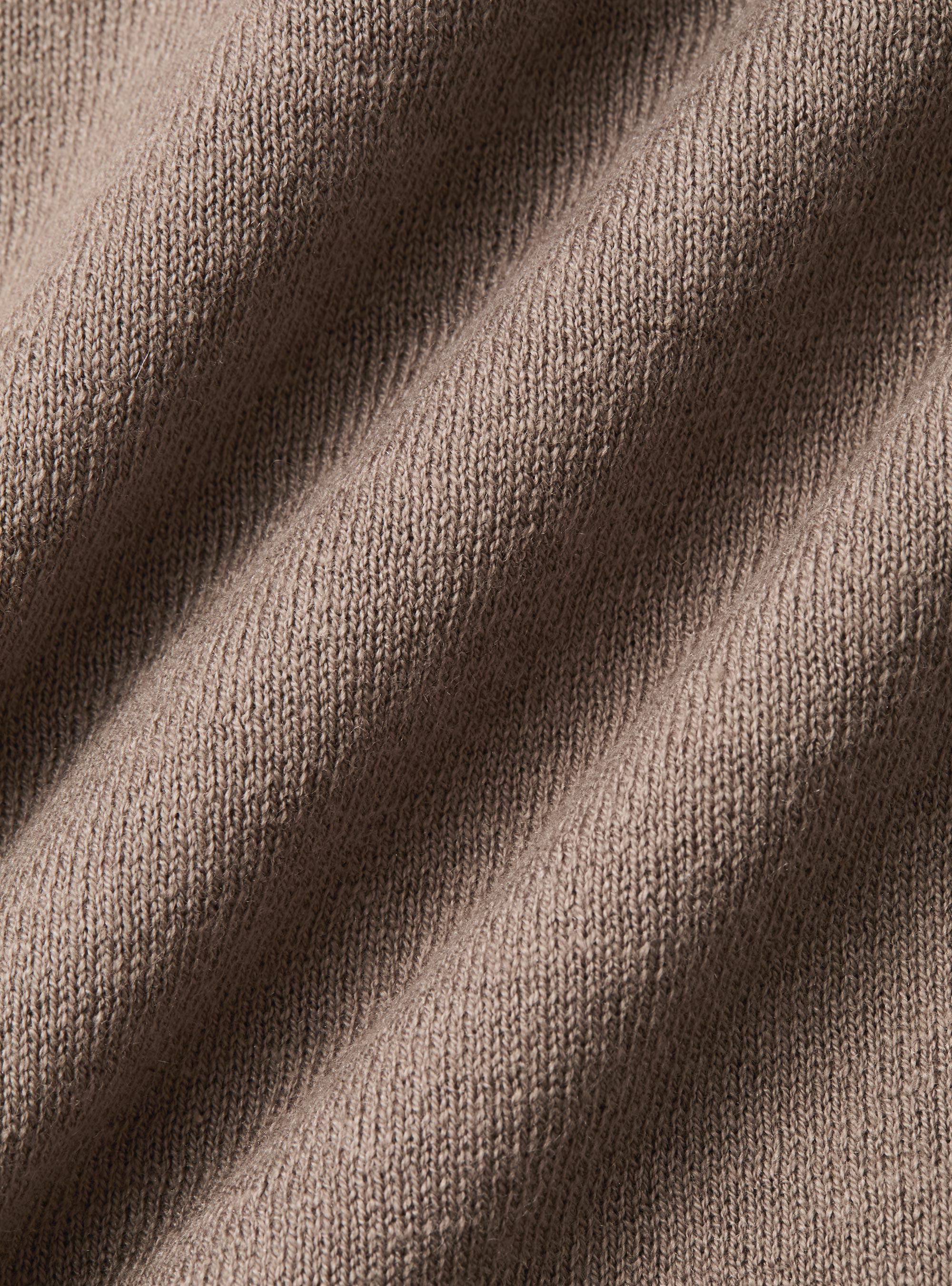 Dolcevita in cotone seta e cashmere, FANGO