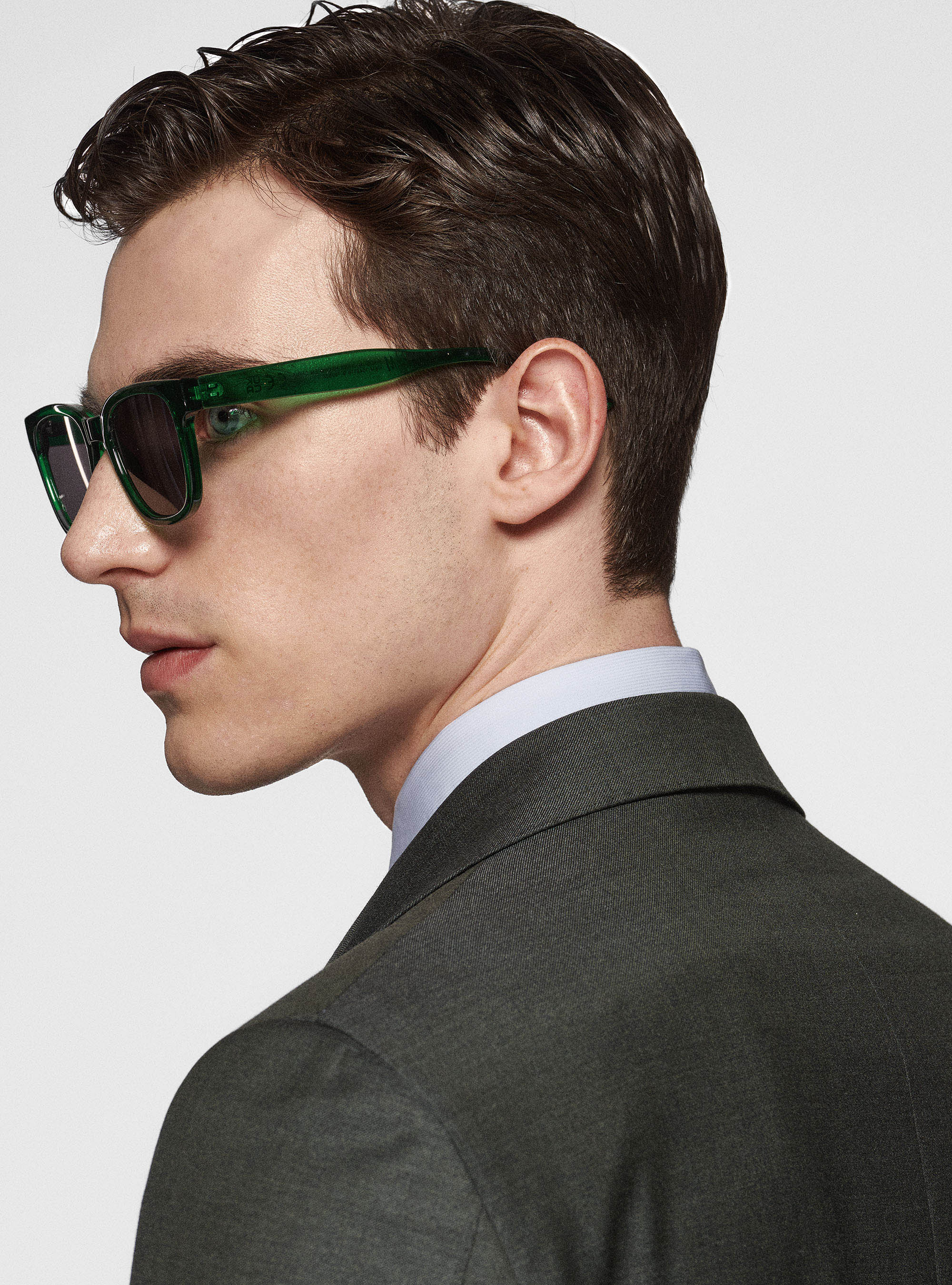Pure 110's superfine wool blazer, GREEN