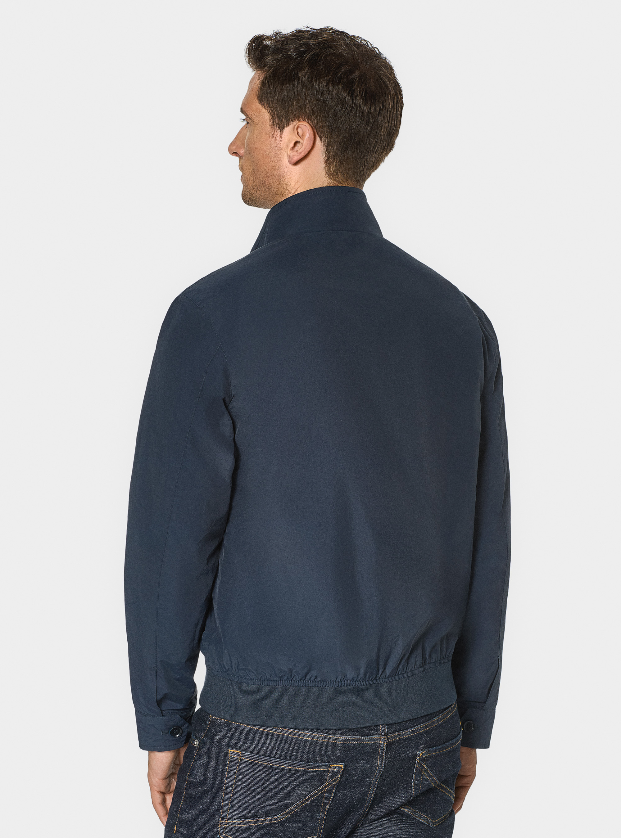 Bomber in tessuto tecnico, BLU NAVY